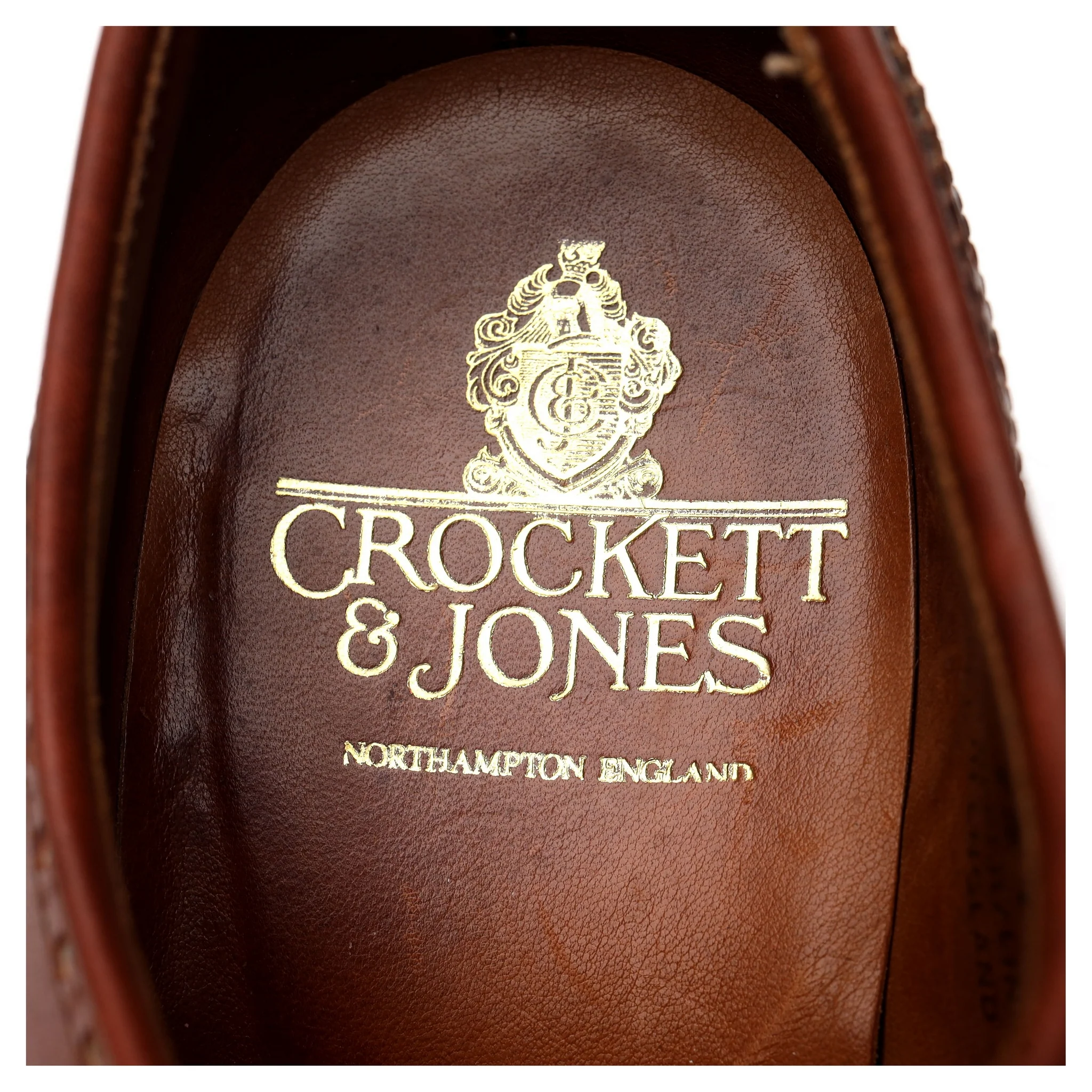 'Warwick' Tan Brown Leather Derby Brogues UK 7.5 F - Image 6