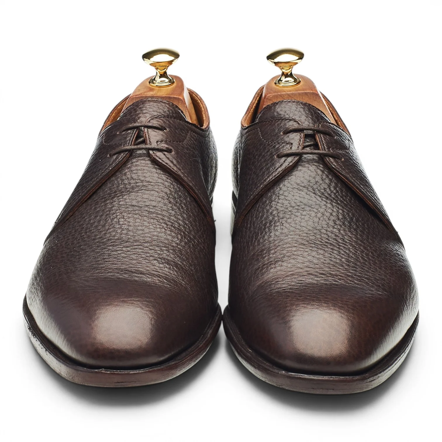 'Weldon' Dark Brown Grain Leather Derby UK 10 E - Image 2