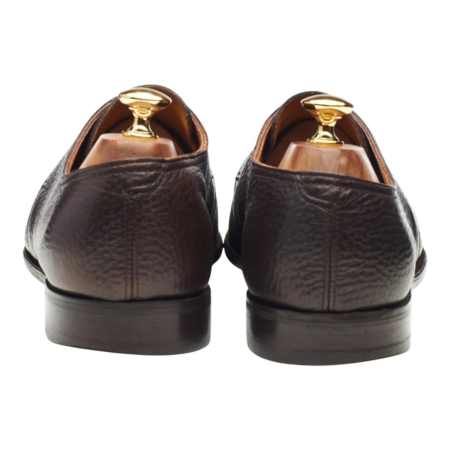 'Weldon' Dark Brown Grain Leather Derby UK 10 E - Image 4