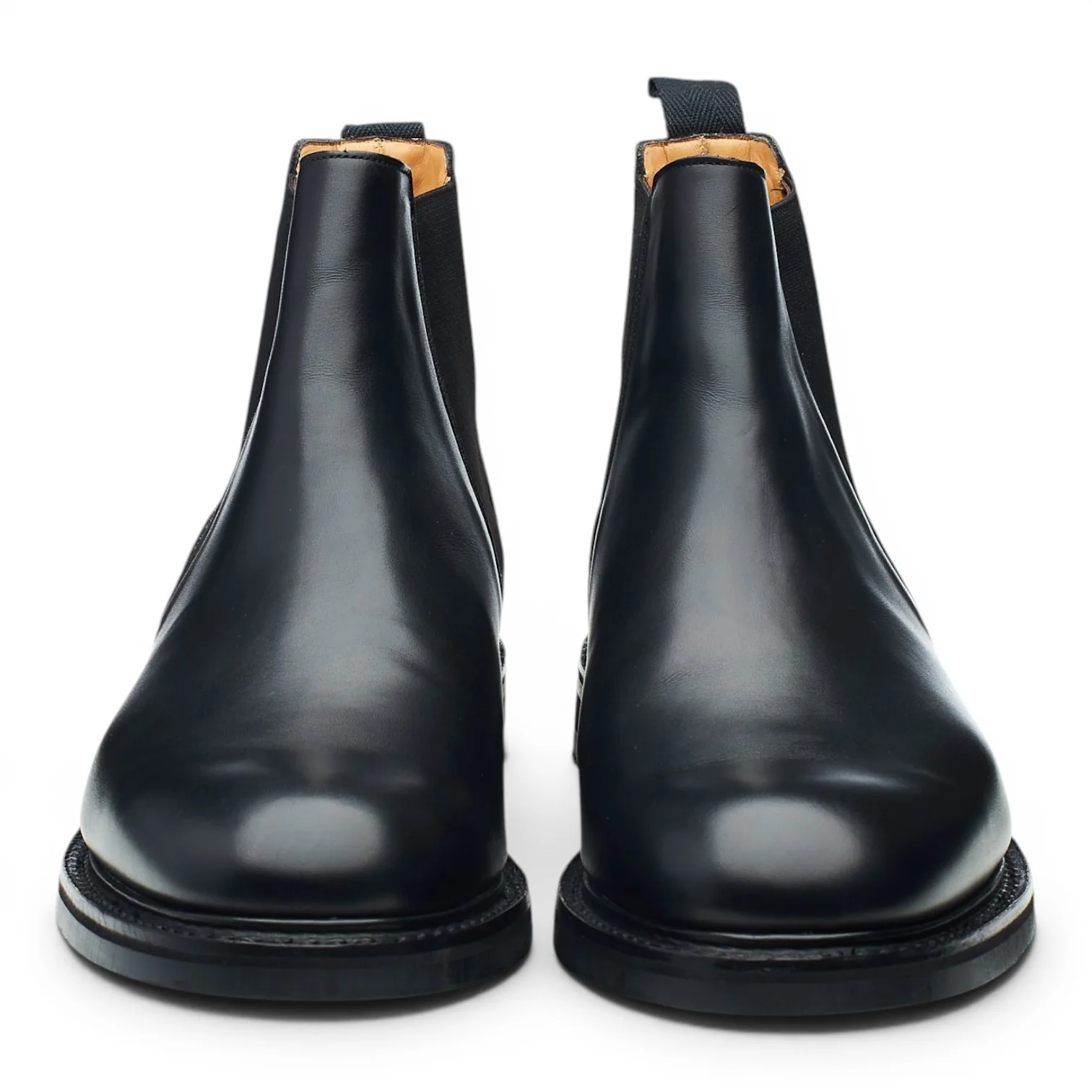 'Welwyn' Black Leather Chelsea Boots UK 10 G - Image 2
