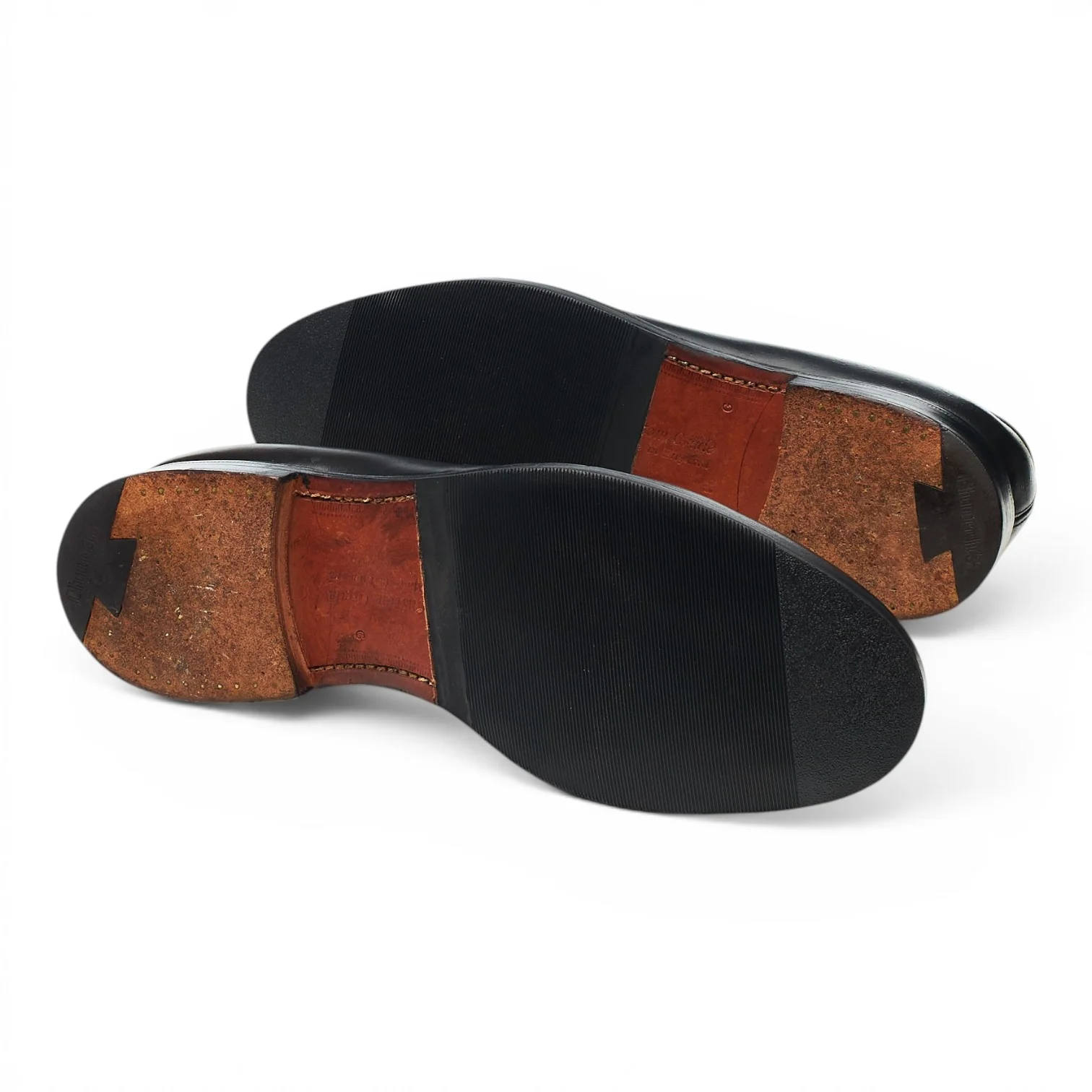 'Wesley' Black Leather Loafers UK 9.5 G - Image 5