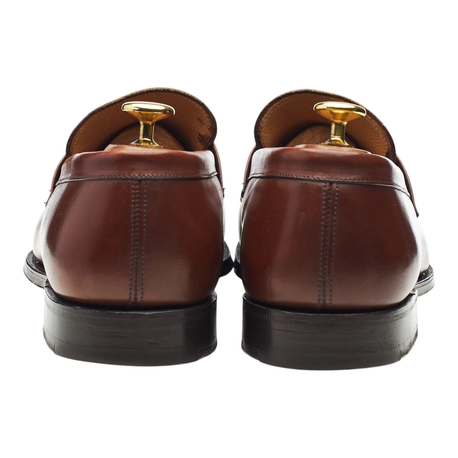 'Wesley' Brown Leather Loafers UK 8.5 F - Image 4