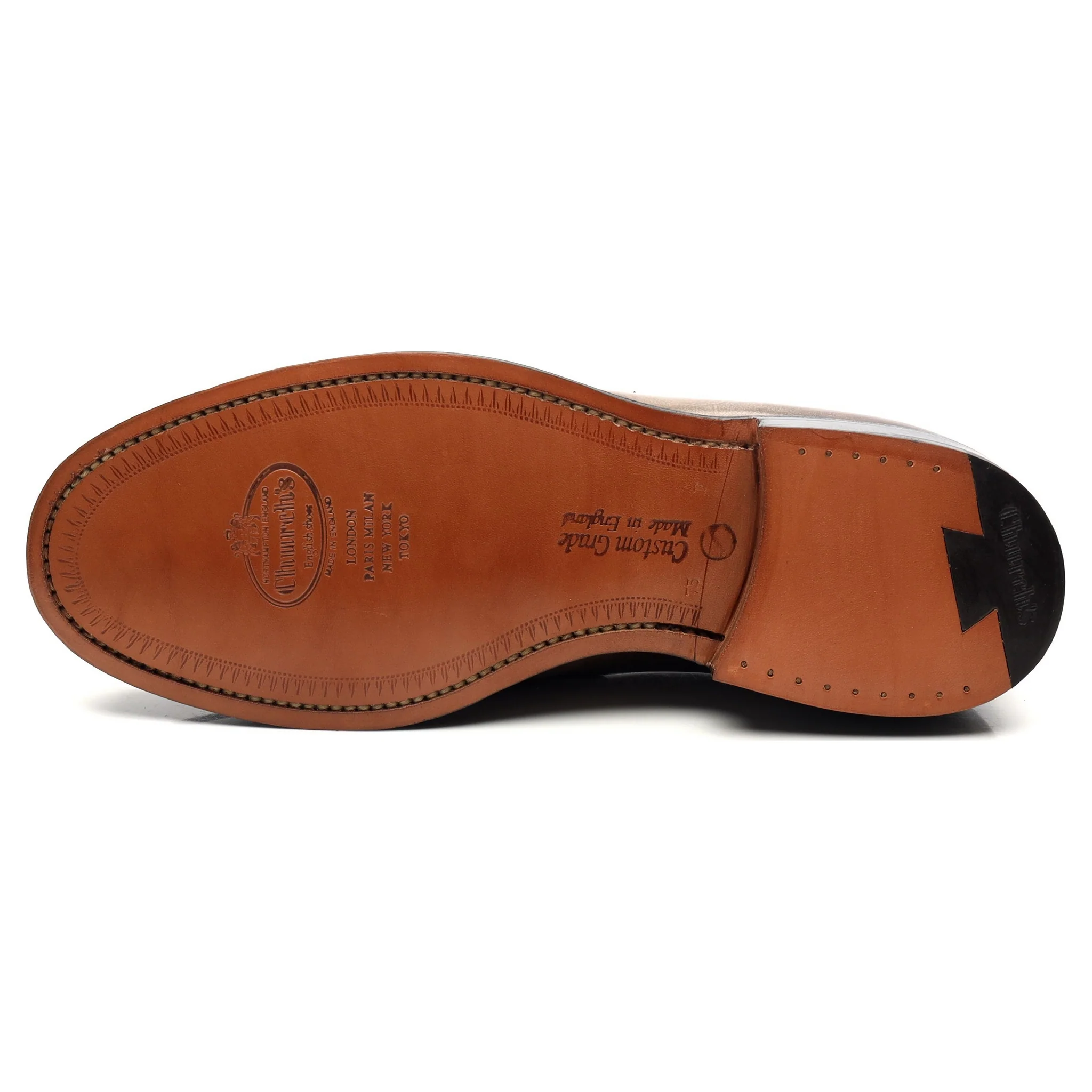 'Wesley' Light Brown Leather Loafers UK 7.5 F - Image 10