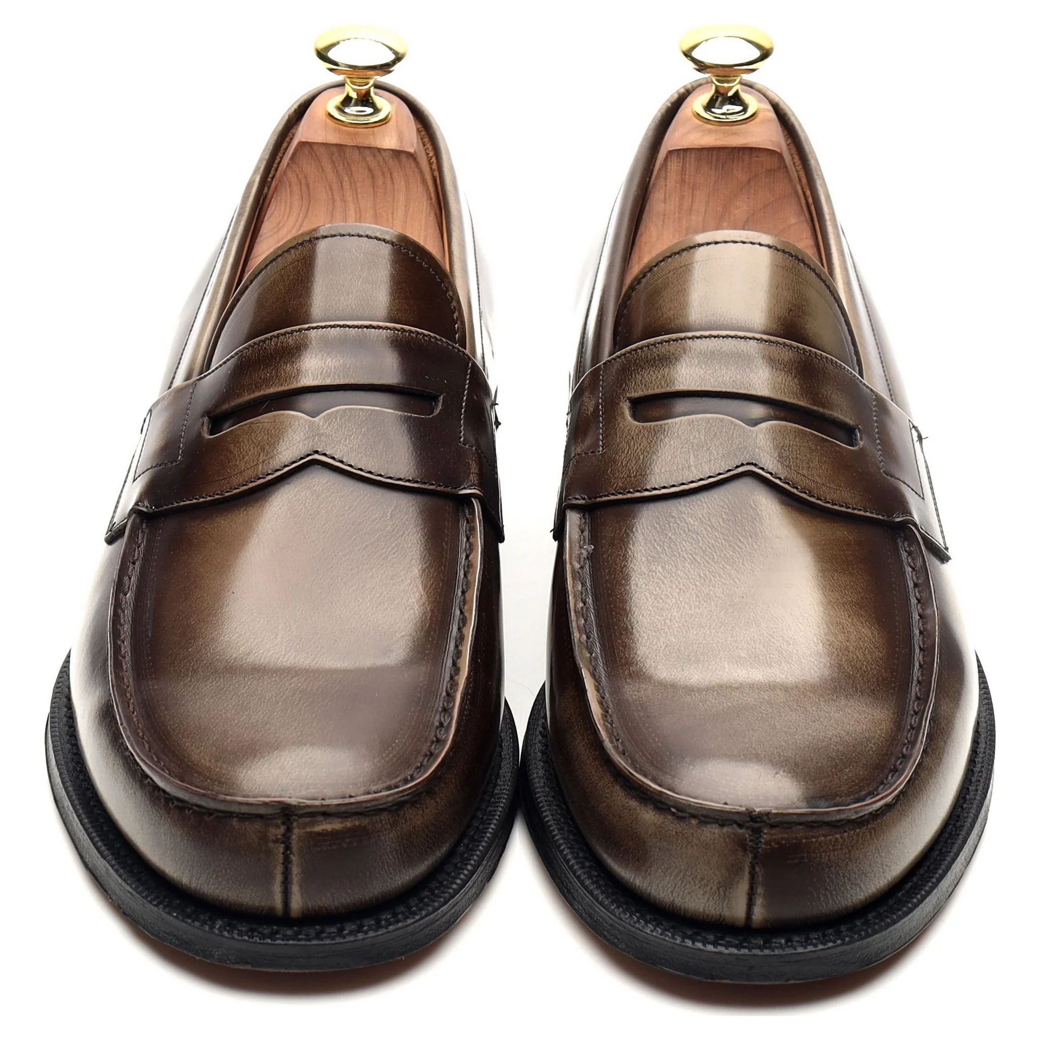 'Wesley' Light Brown Leather Loafers UK 7.5 F - Image 9