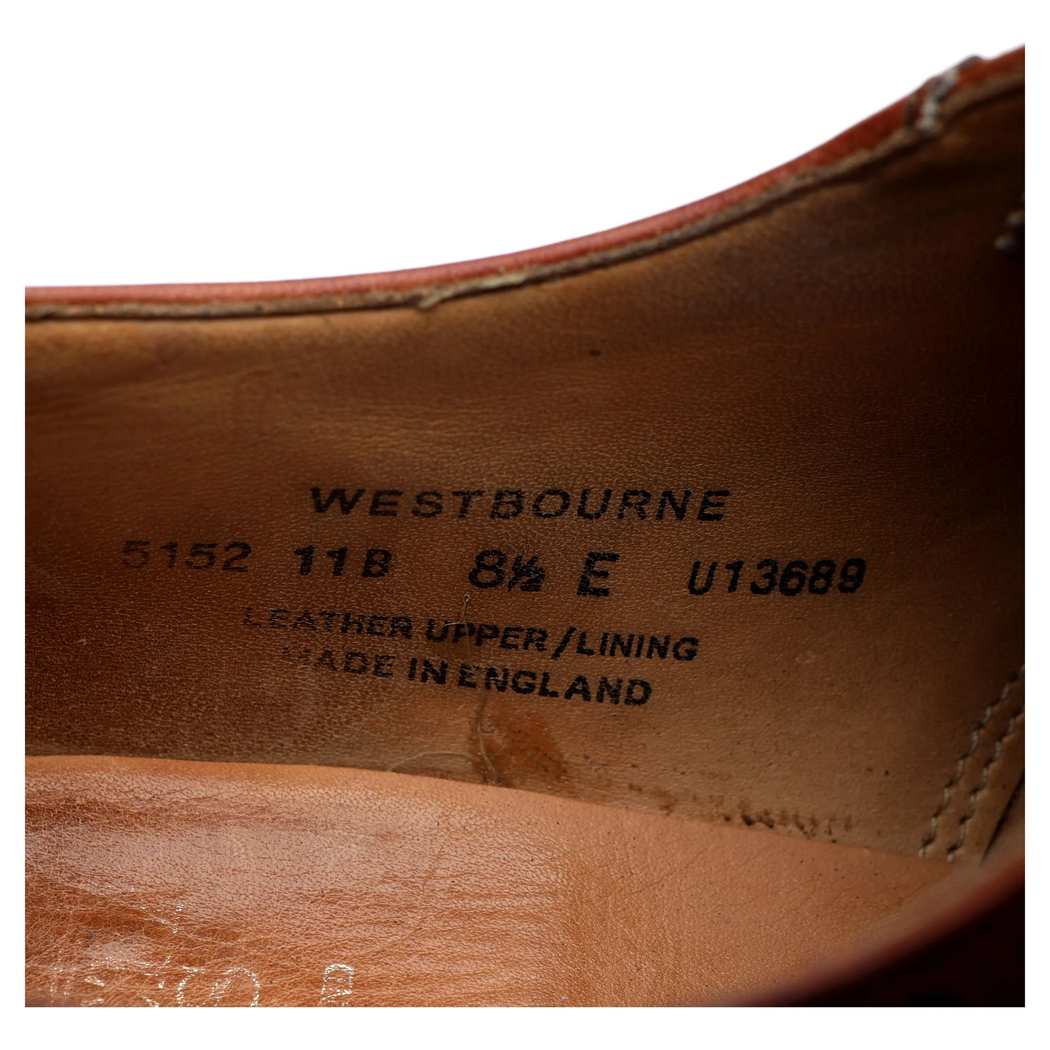 'Westbourne' Tan Brown Leather Oxford 8.5 E - Image 13