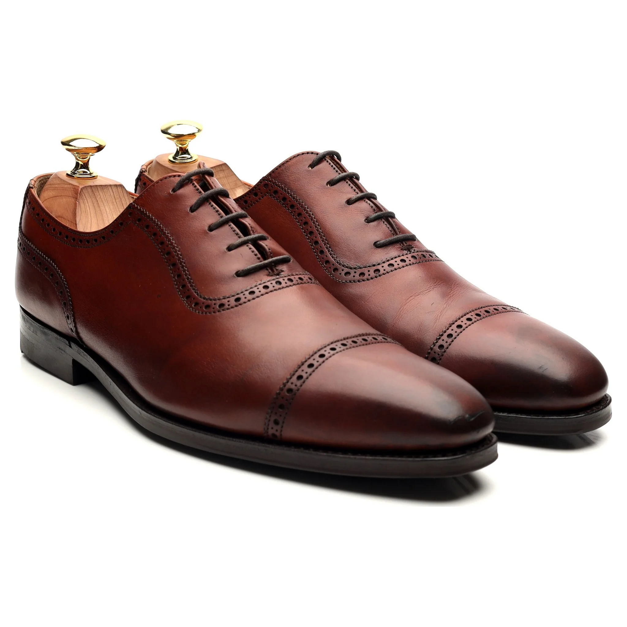 'Westbourne' Tan Brown Leather Oxford 8.5 E - Image 7