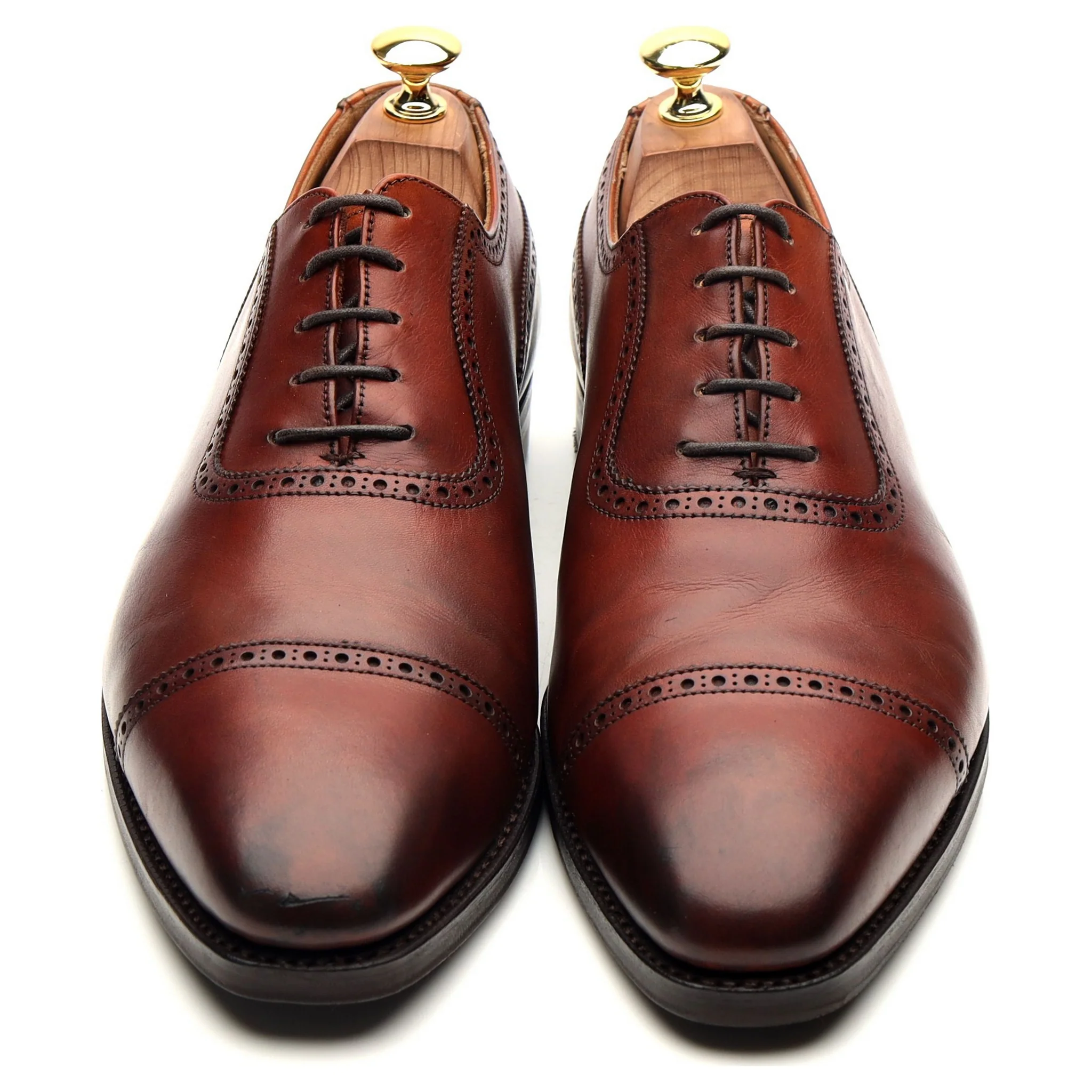 'Westbourne' Tan Brown Leather Oxford 8.5 E - Image 9