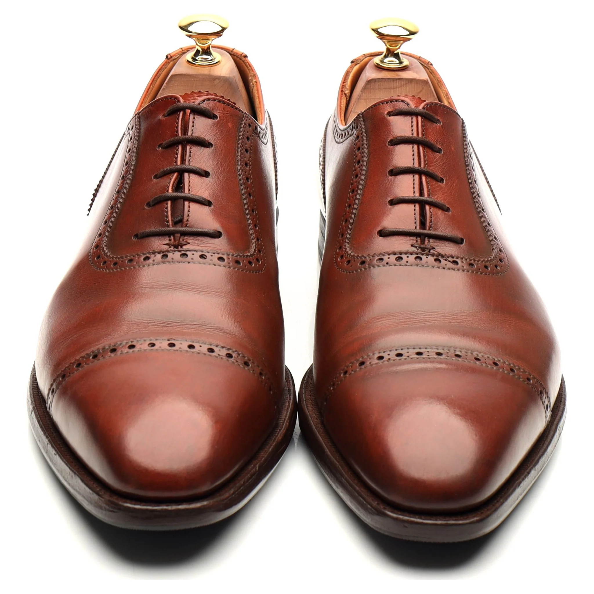 'Westbourne' Tan Brown Leather Oxford UK 9 E - Image 9