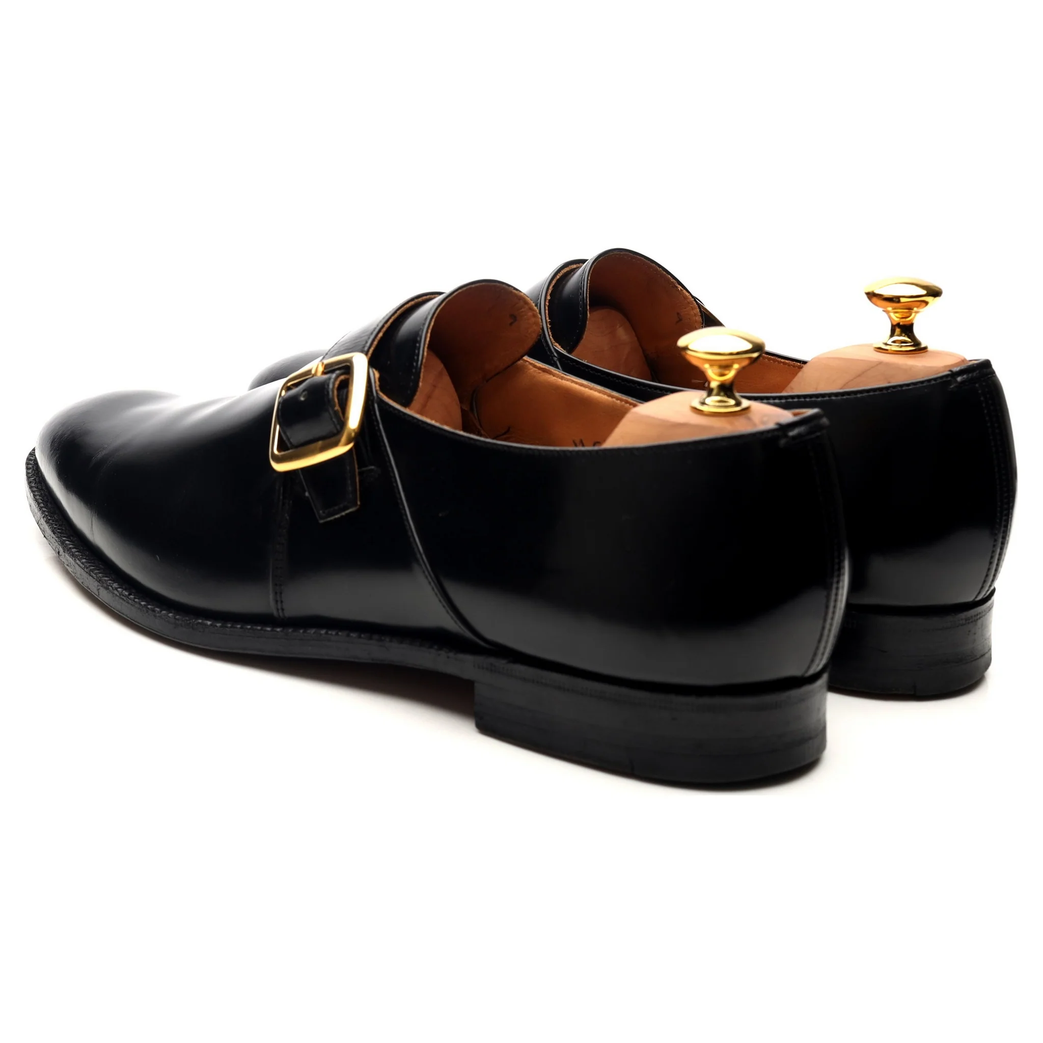 'Westbury' Black Leather Monk Strap UK 12 F - Image 3