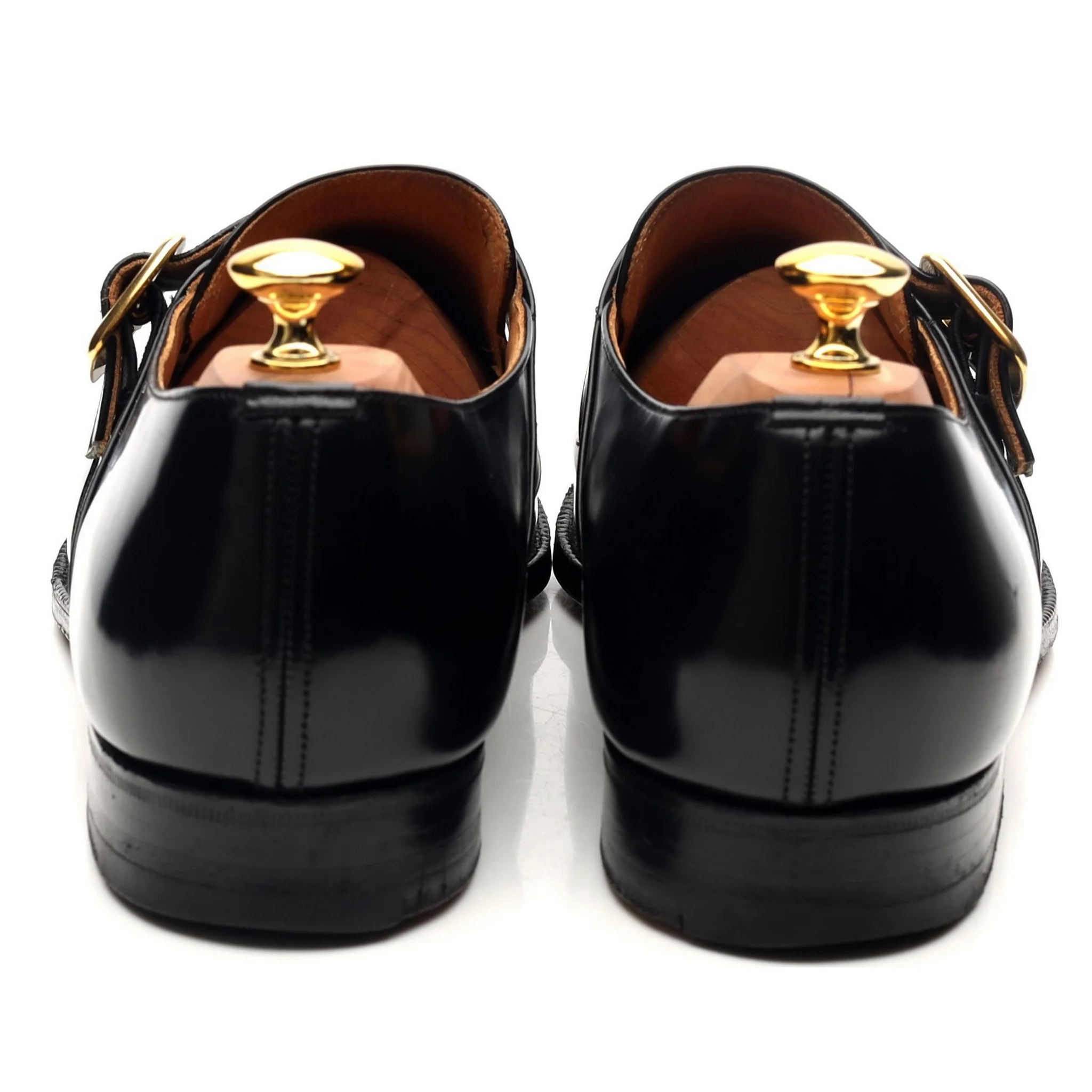 'Westbury' Black Leather Monk Strap UK 12 F - Image 4