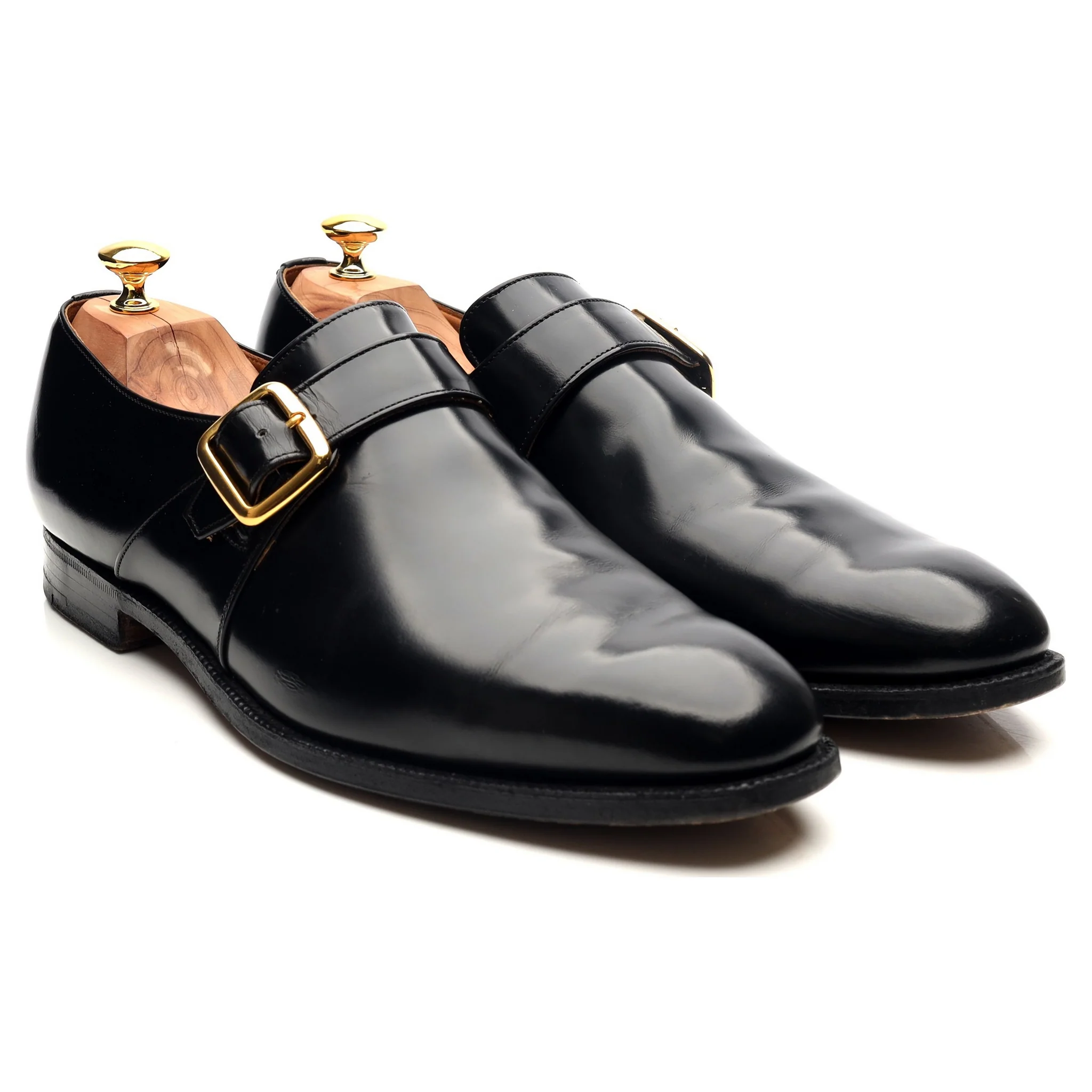 'Westbury' Black Leather Monk Strap UK 12 F - Image 7