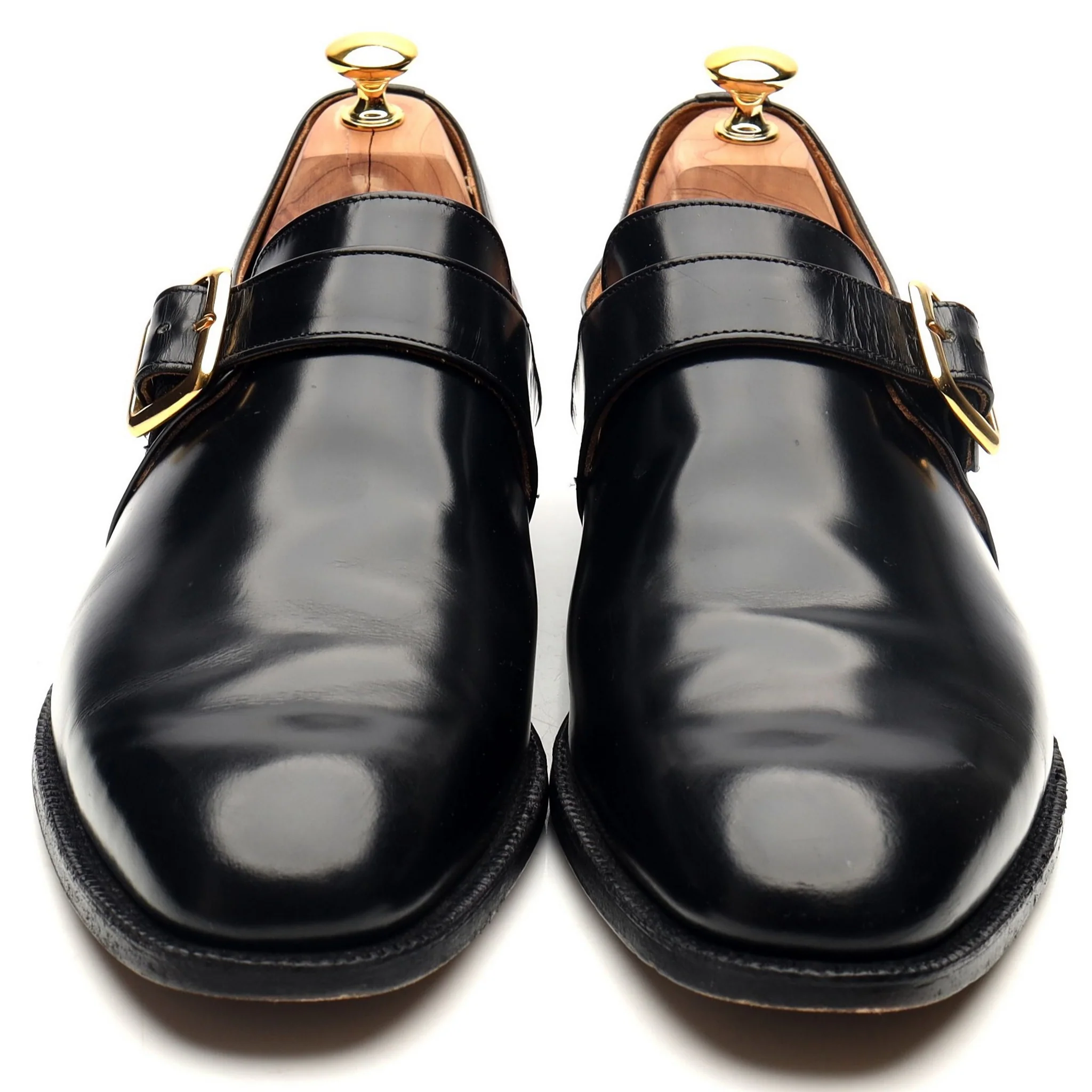 'Westbury' Black Leather Monk Strap UK 12 F - Image 9