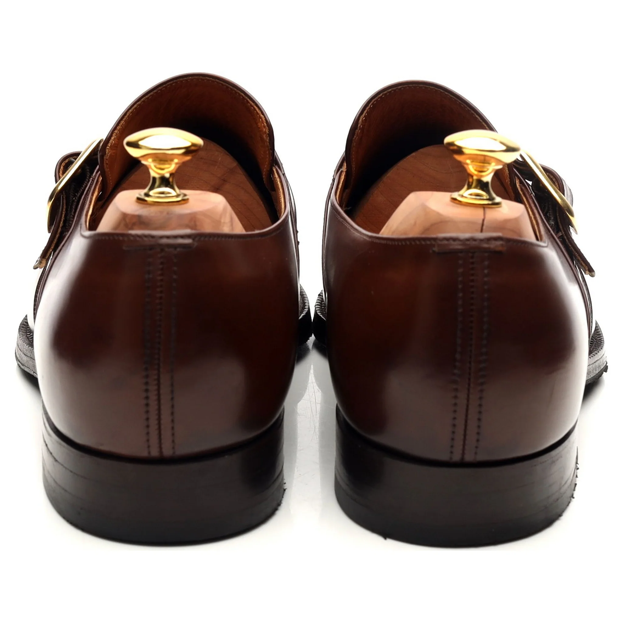 'Westbury' Brown Leather Monk Strap UK 11 F - Image 4