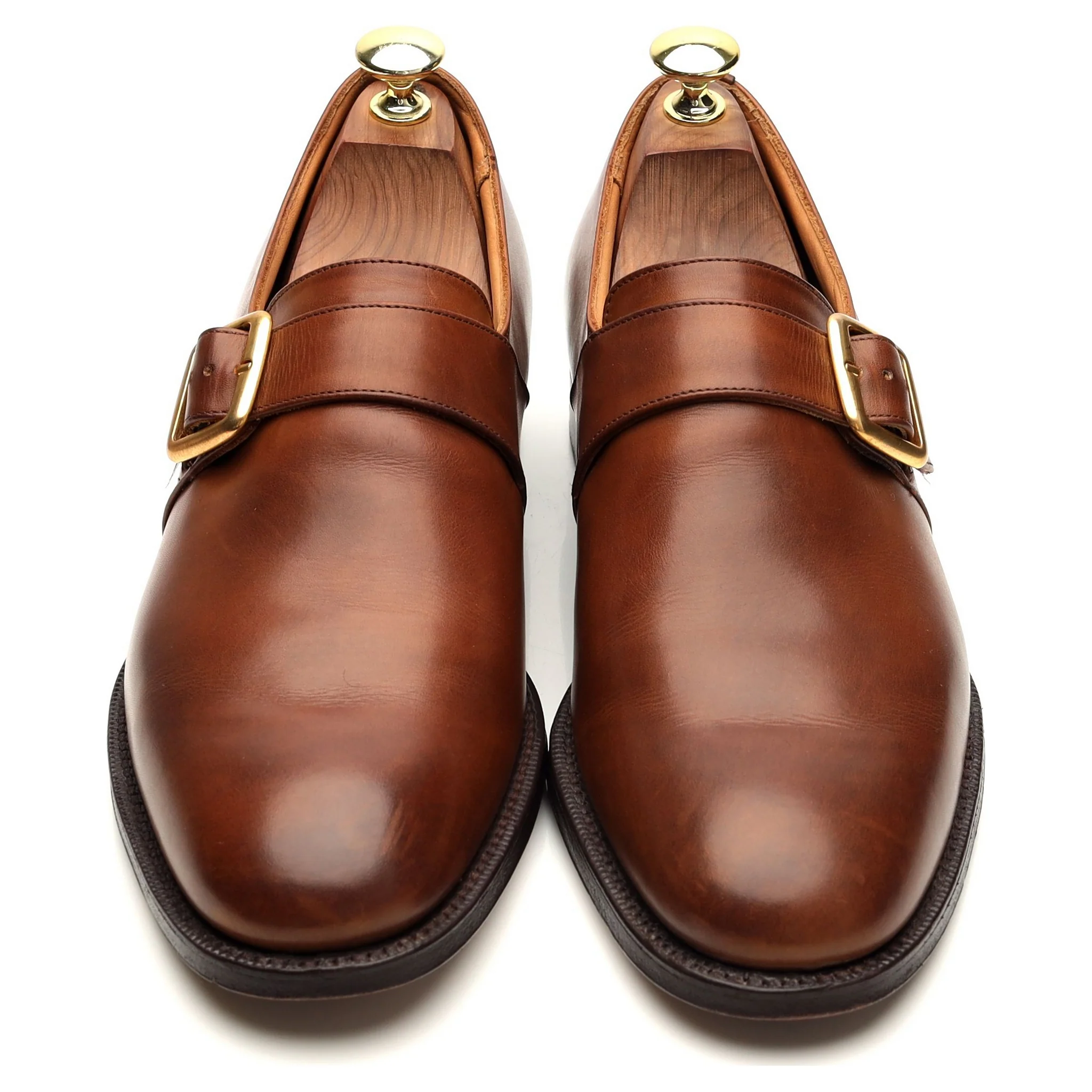 'Westbury' Brown Leather Monk Strap UK 7.5 F - Image 2