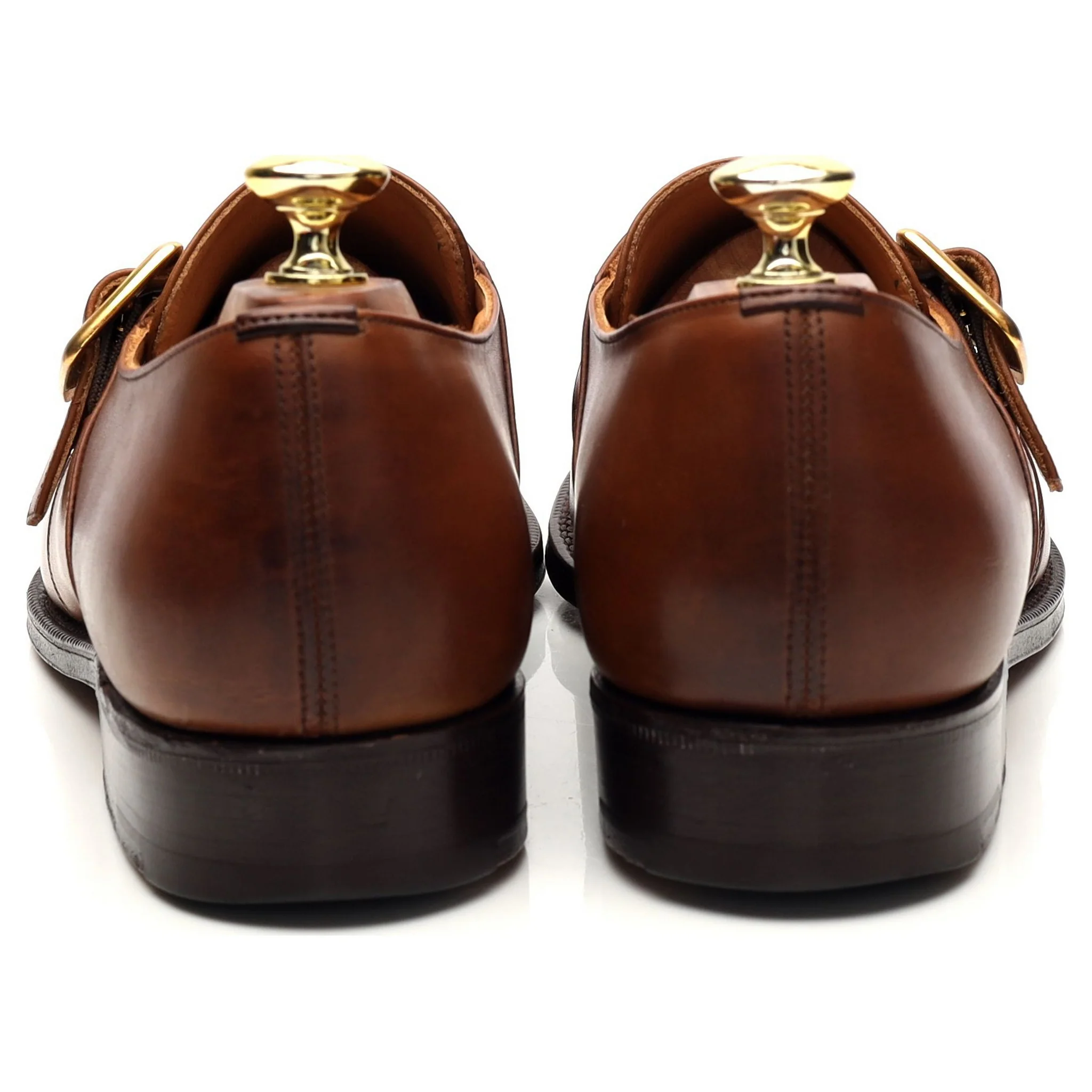'Westbury' Brown Leather Monk Strap UK 7.5 F - Image 4