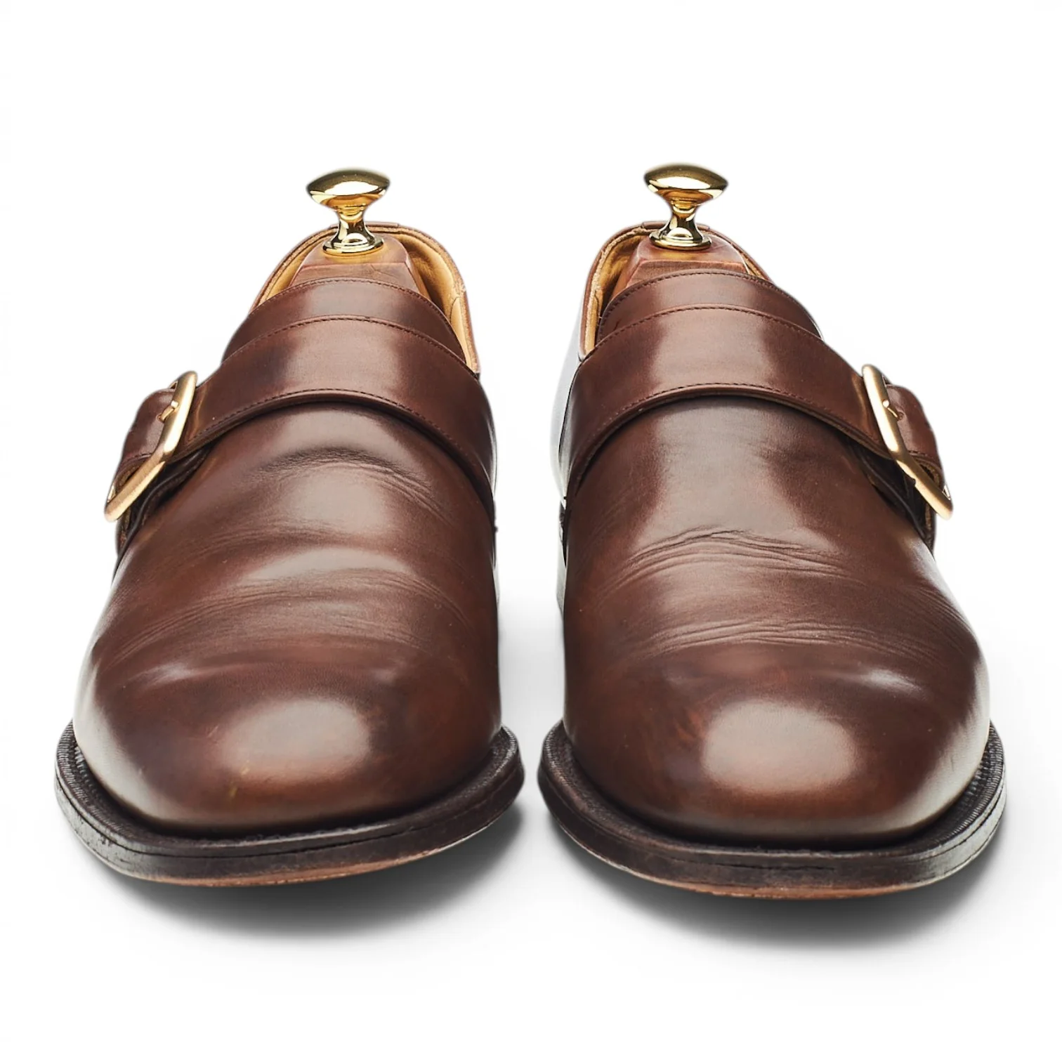 'Westbury' Brown Leather Monk Strap UK 9.5 F - Image 2