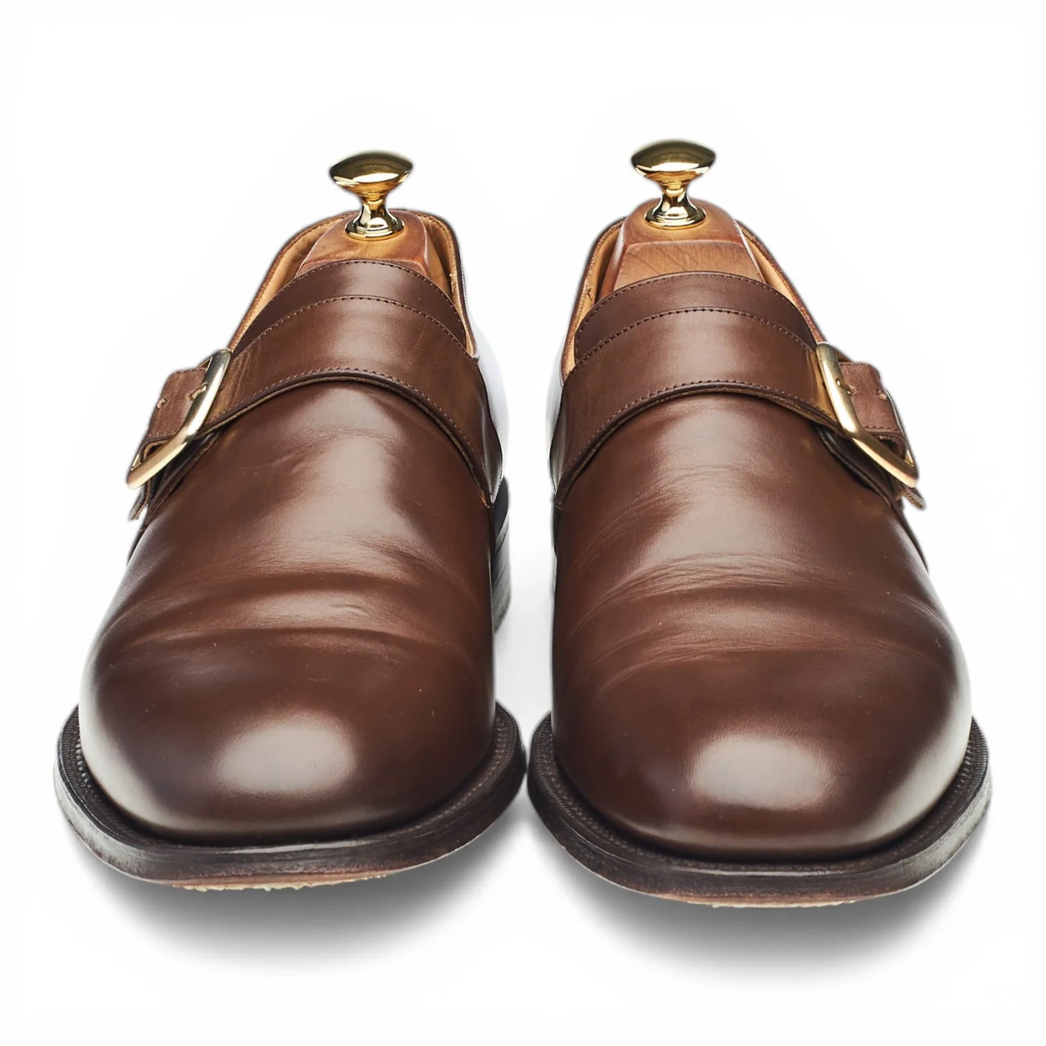 'Westbury' Brown Leather Monk Strap UK 10 F - Image 2