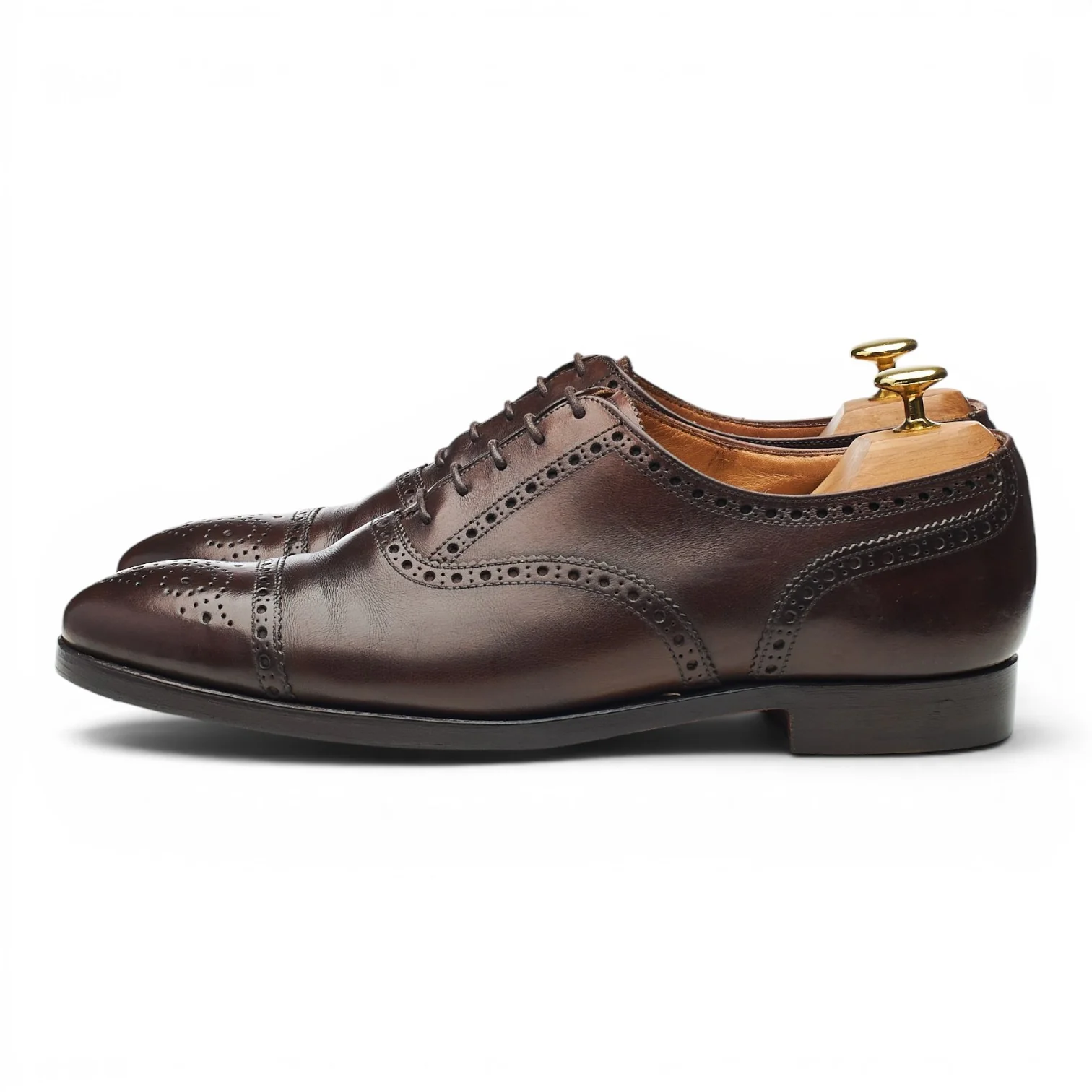 'Westfield' Dark Brown Leather Oxford Brogues UK 8 E - Image 3