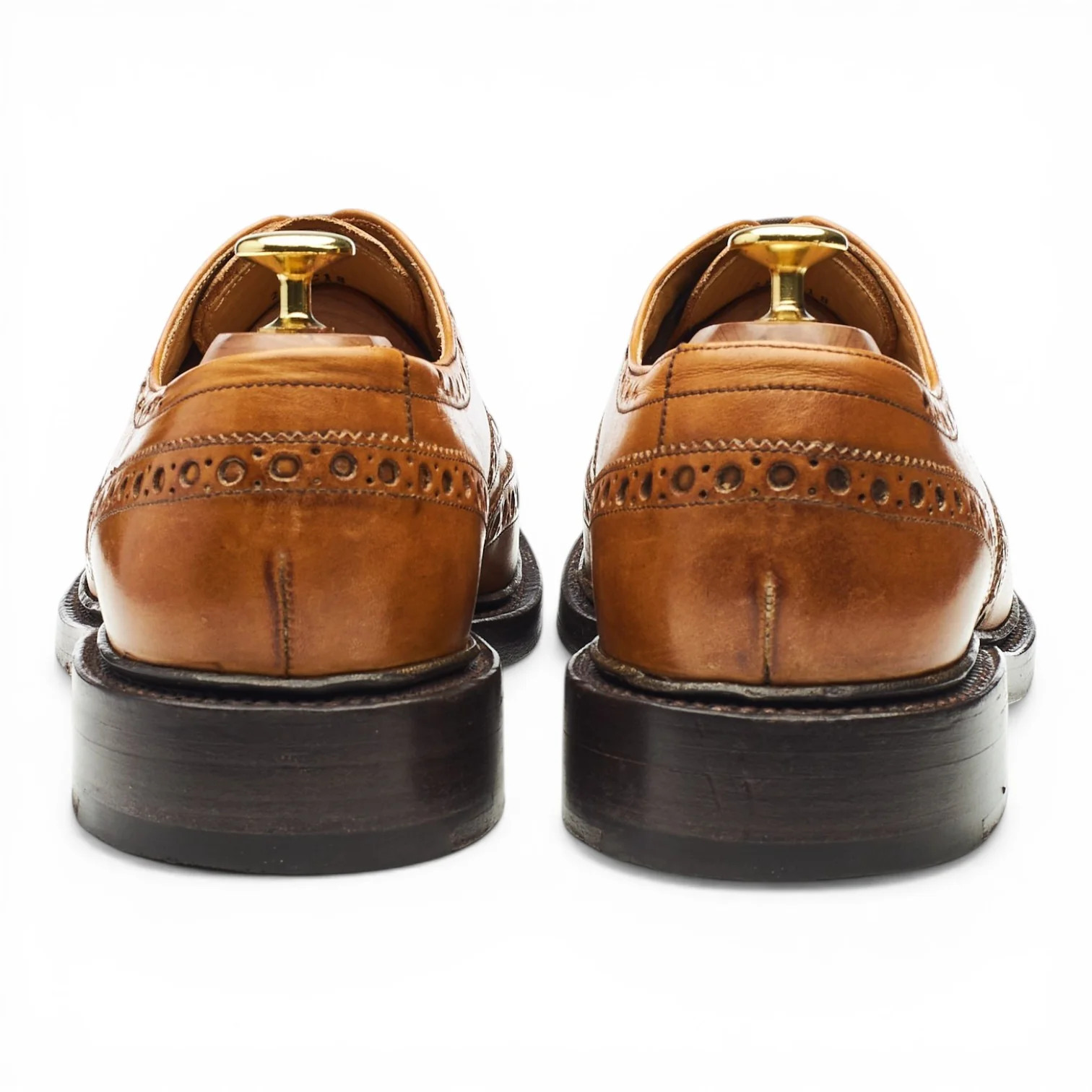 'Westfield' Tan Brown Leather Oxford Brogues UK 8.5 F - Image 4