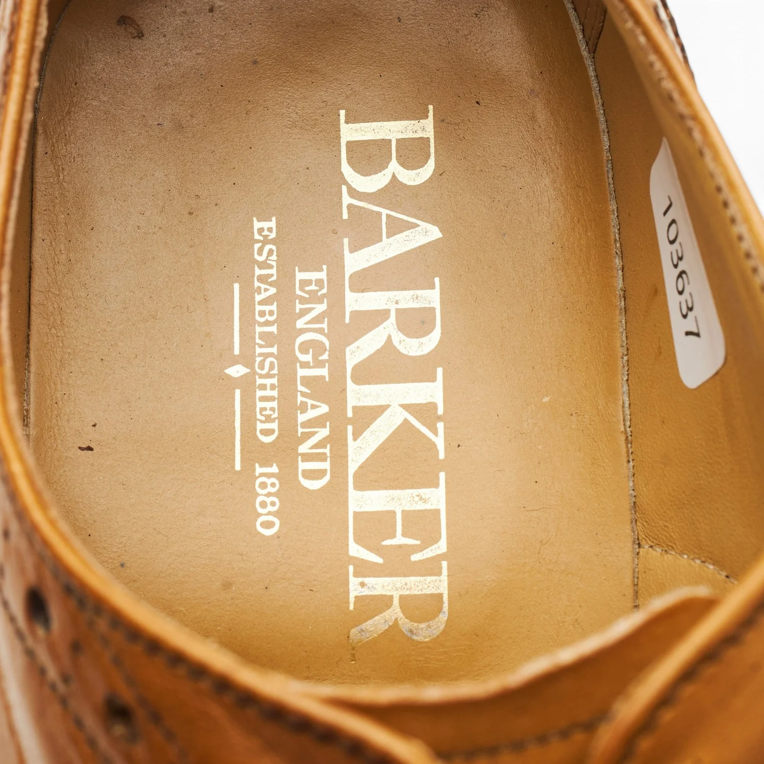 'Westfield' Tan Brown Leather Oxford Brogues UK 8.5 F - Image 6