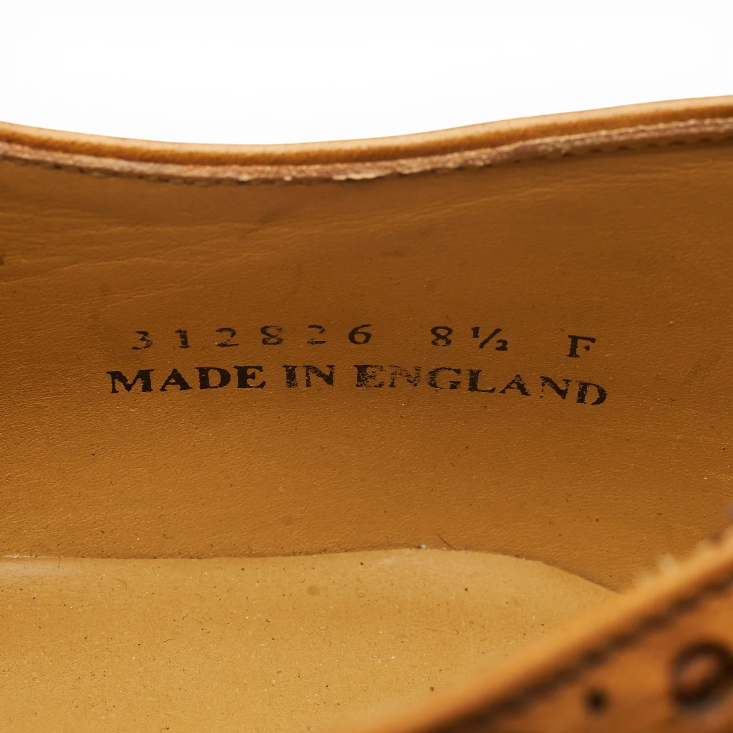 'Westfield' Tan Brown Leather Oxford Brogues UK 8.5 F - Image 7