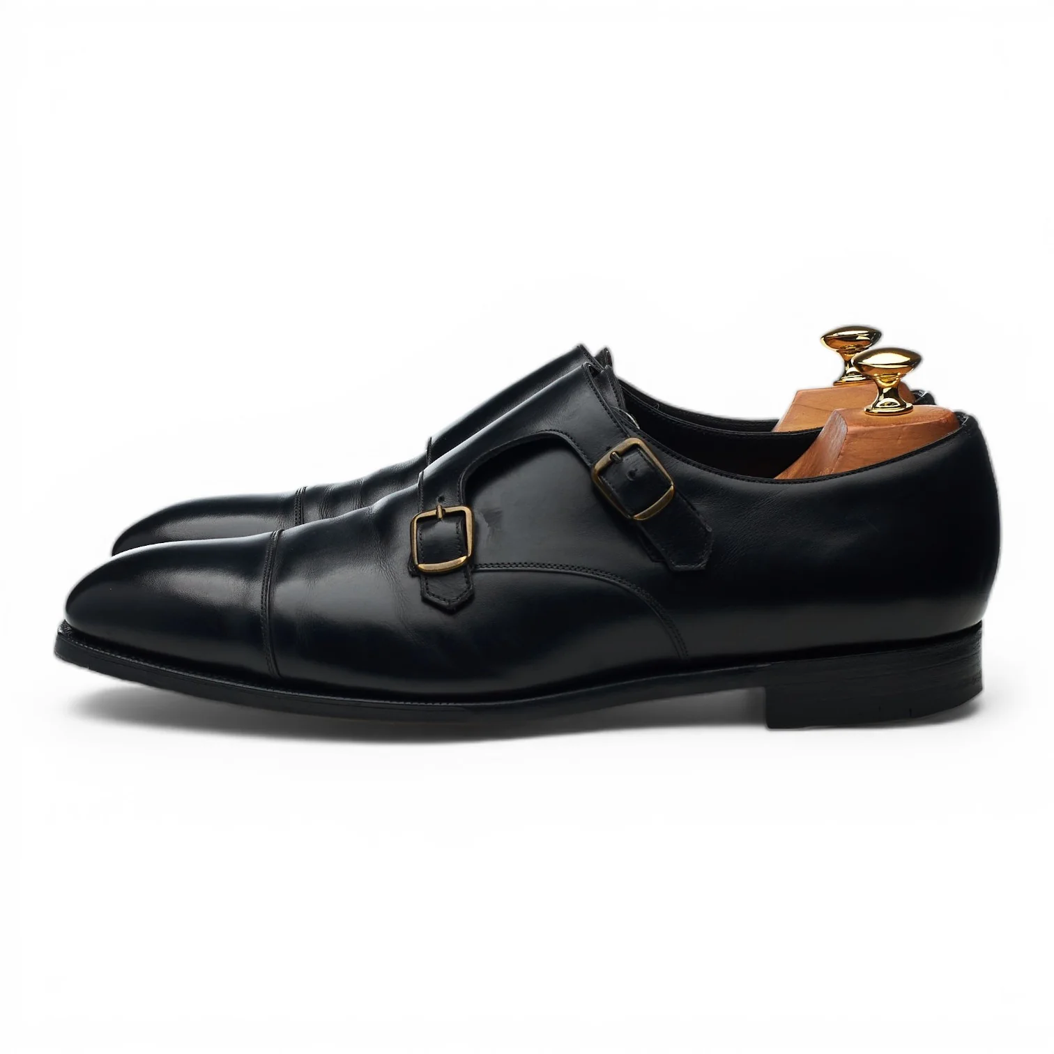 'Westminster' Black Leather Double Monk Strap UK 10.5 E - Image 3