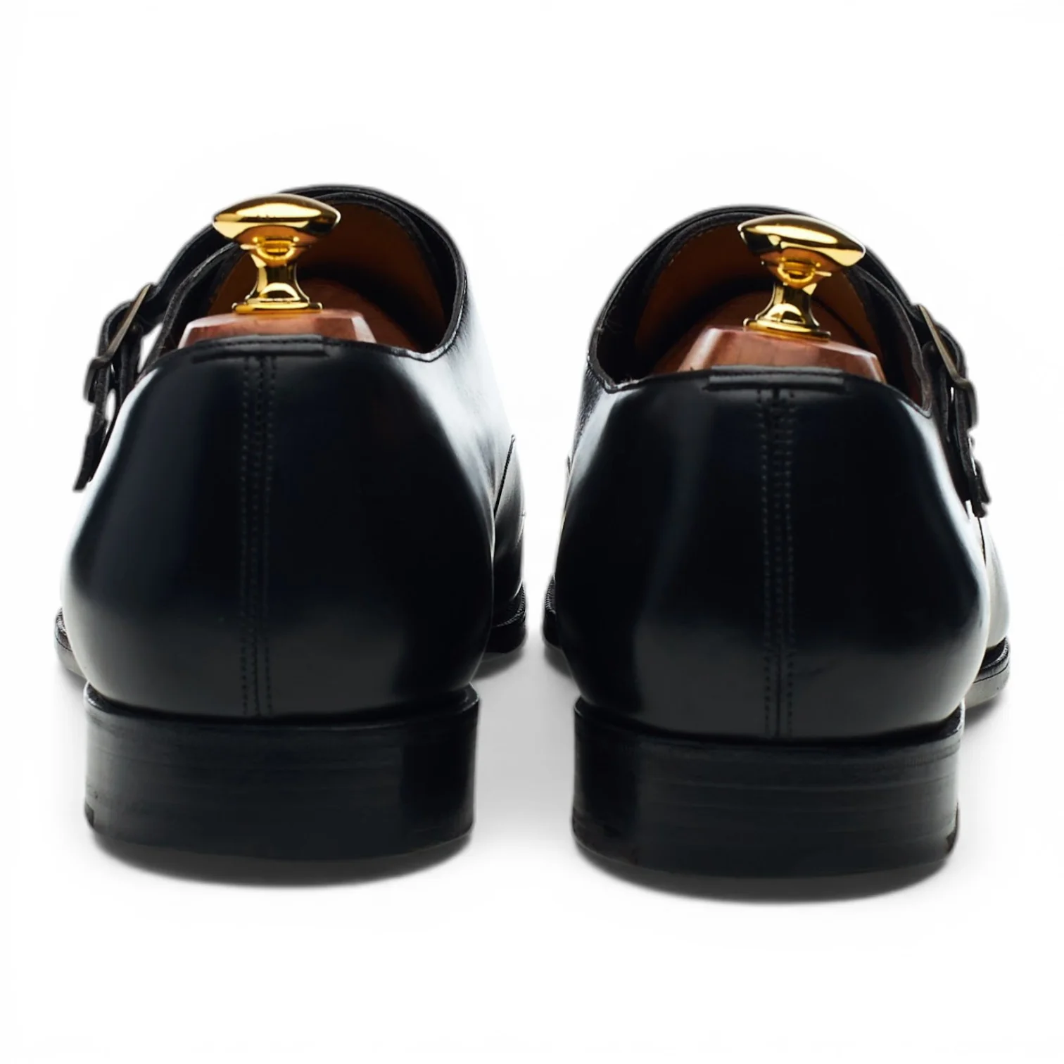 'Westminster' Black Leather Double Monk Strap UK 10.5 E - Image 4