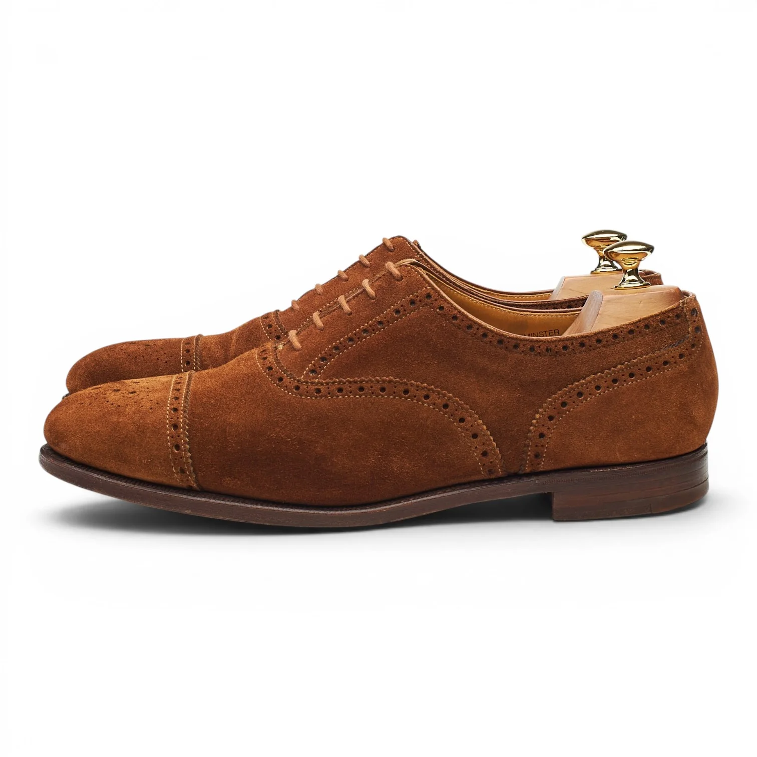 'Westminster' Snuff Brown Suede Oxford Brogues UK 10 E - Image 3