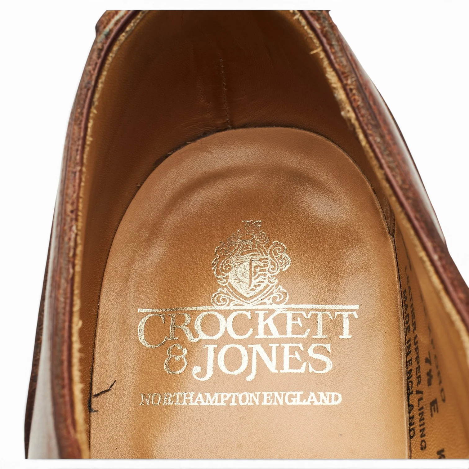 'Wexford' Brown Leather Split Toe Derby UK 7.5 E - Image 6