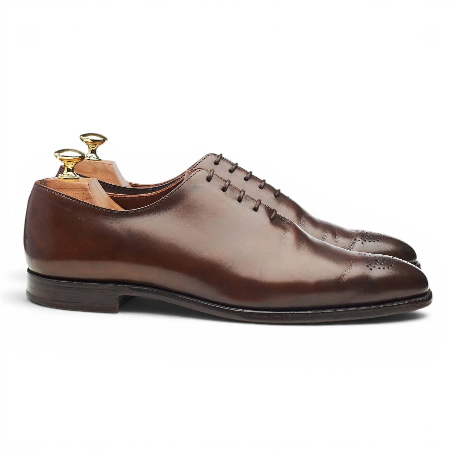 'Weymouth 2' Dark Brown Leather Wholecut Oxford UK 7.5 E