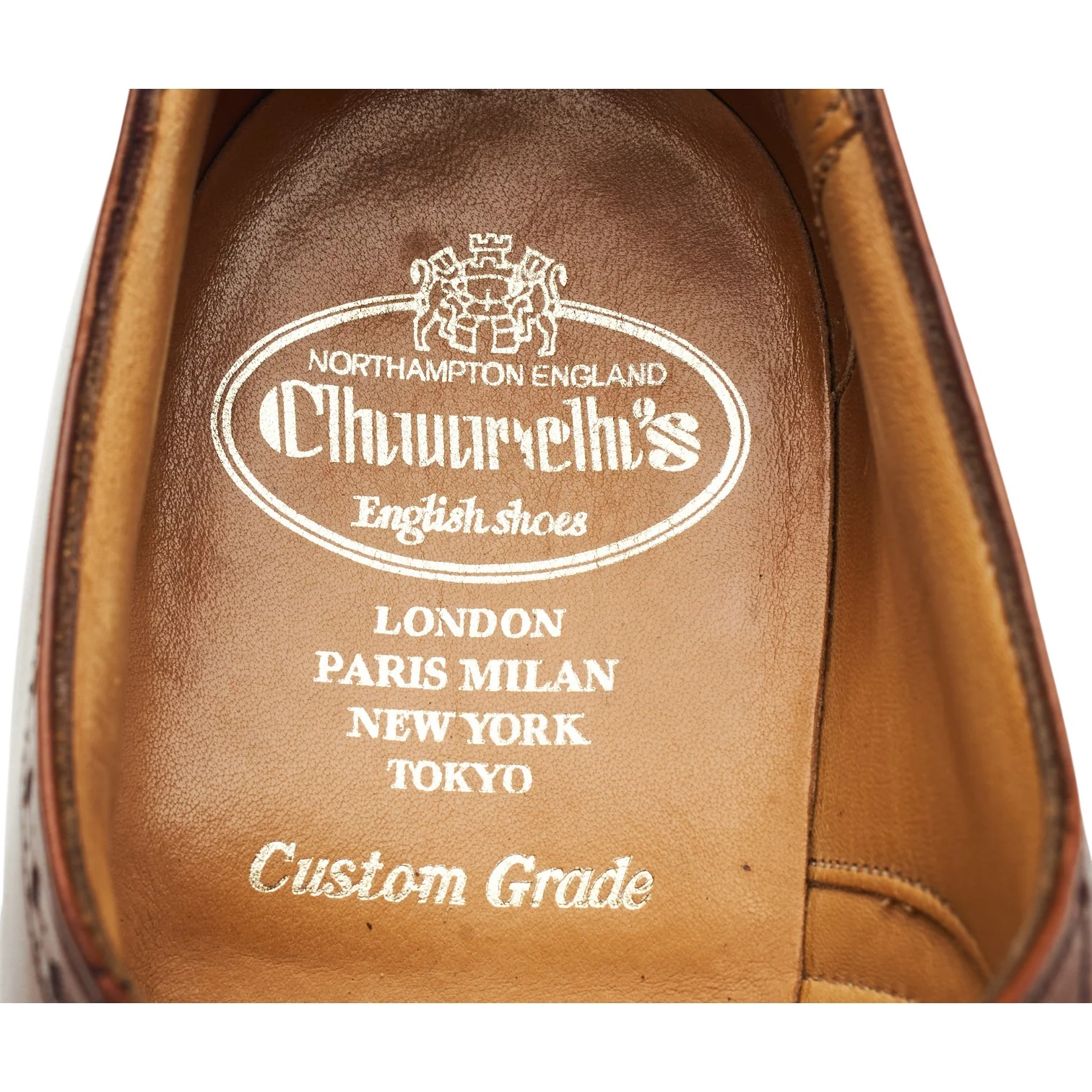 'Weymouth' Tan Brown Leather Oxford Semi Brogues UK 6.5 F - Image 6