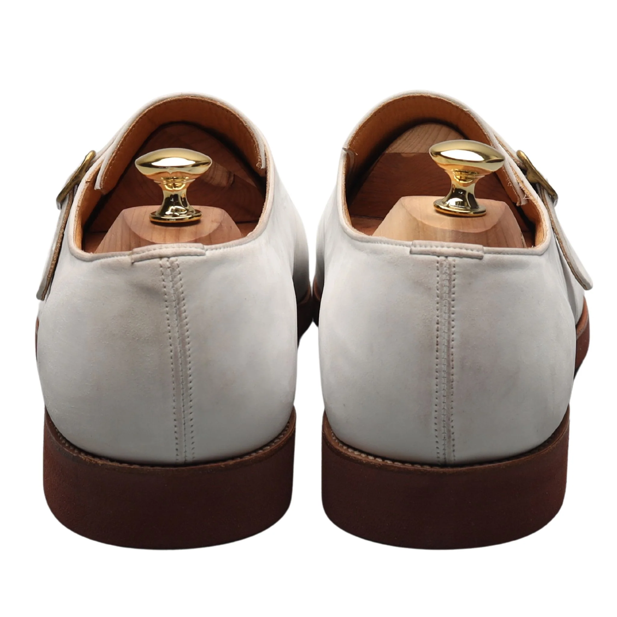 White Nubuck Monk Strap UK 11.5 E - Image 4