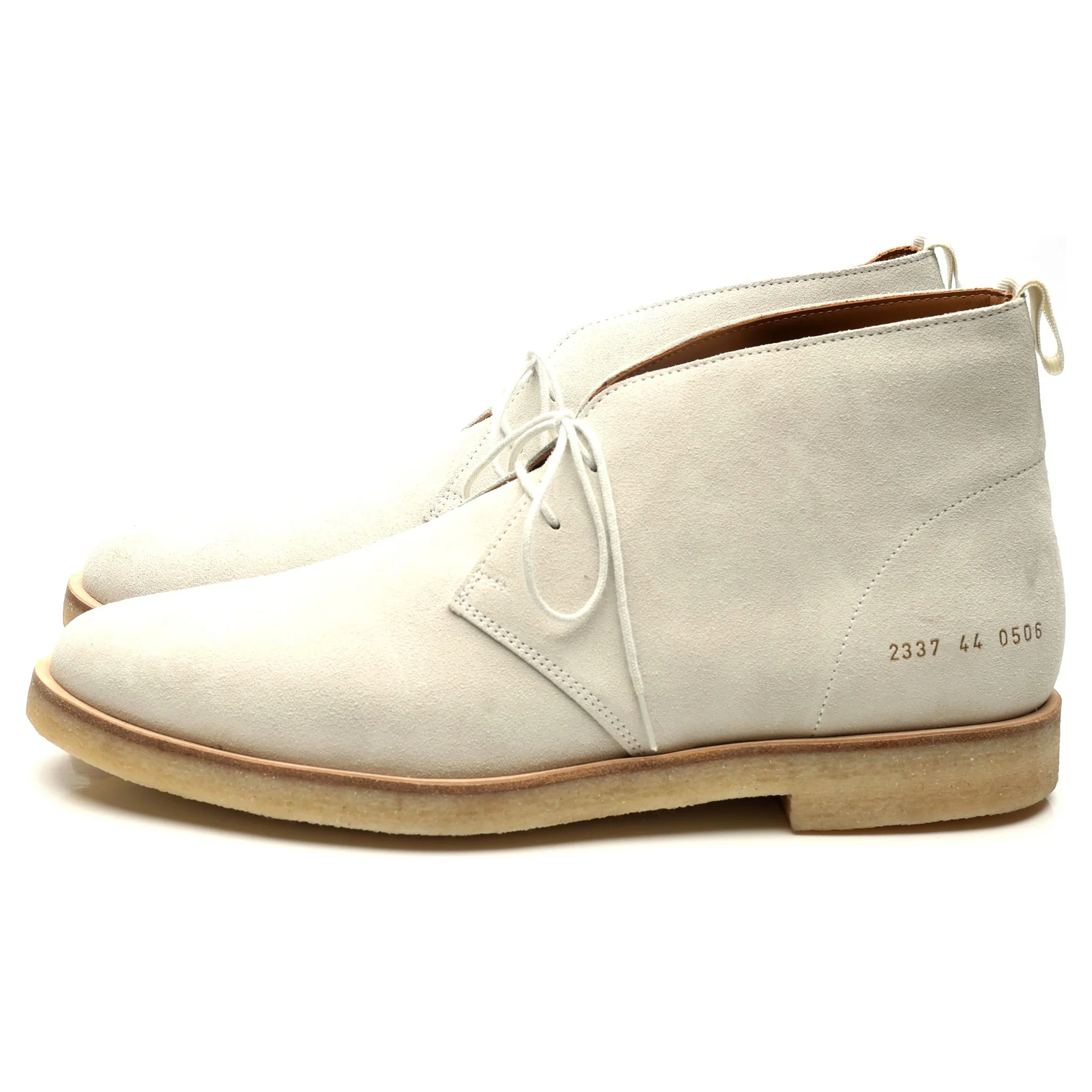 White Suede Chukka Boots UK 10 EU 44 - Image 2
