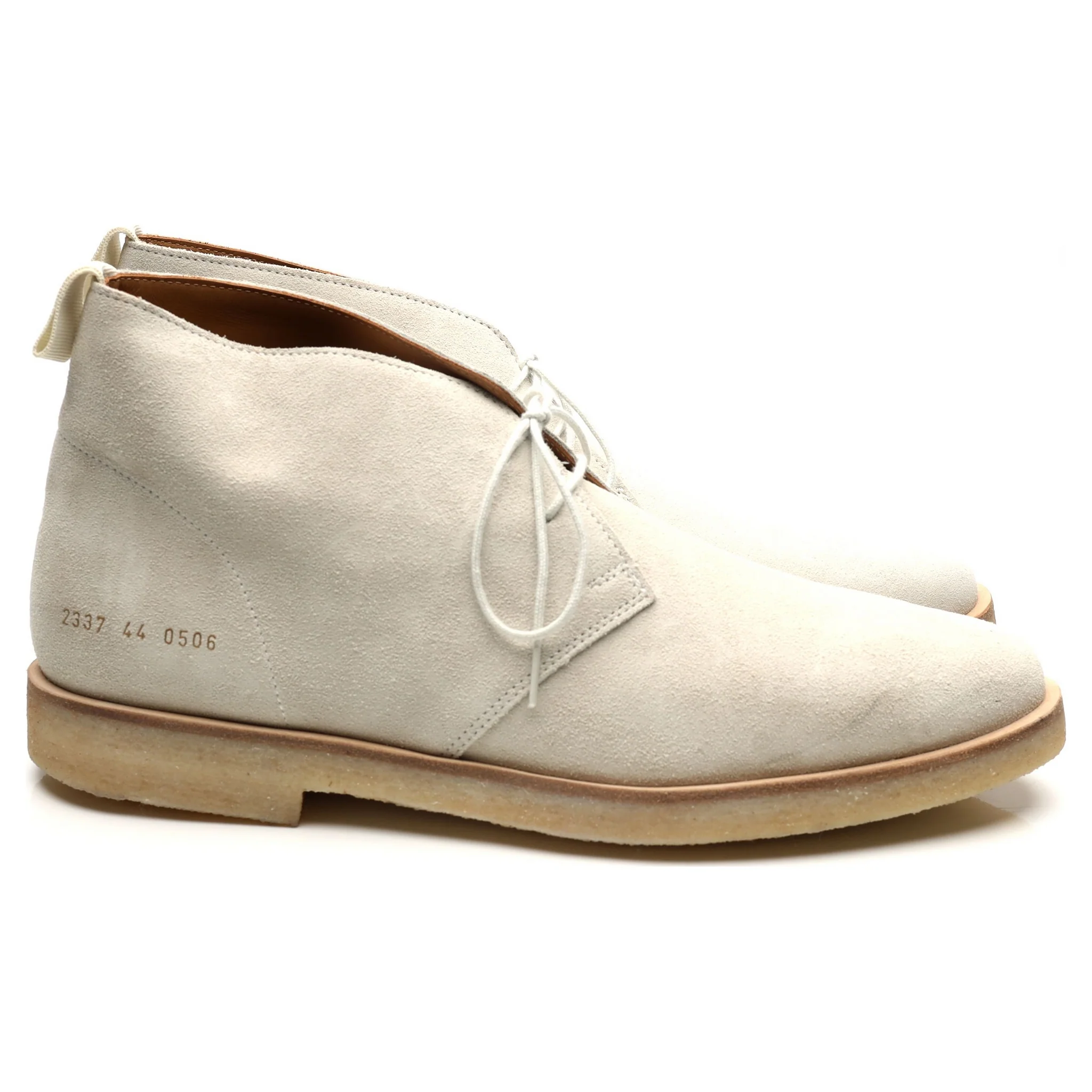 White Suede Chukka Boots UK 10 EU 44 - Image 6