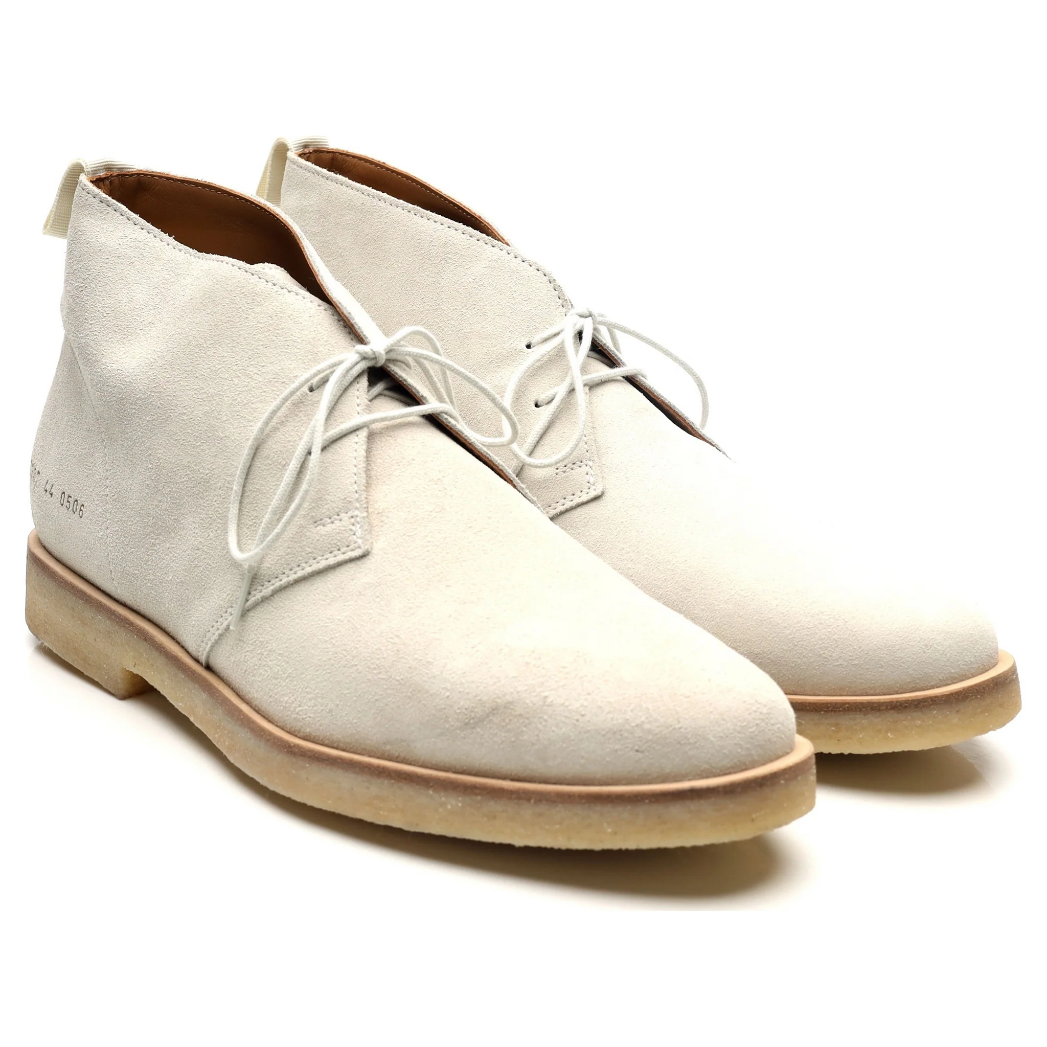 White Suede Chukka Boots UK 10 EU 44 - Image 7