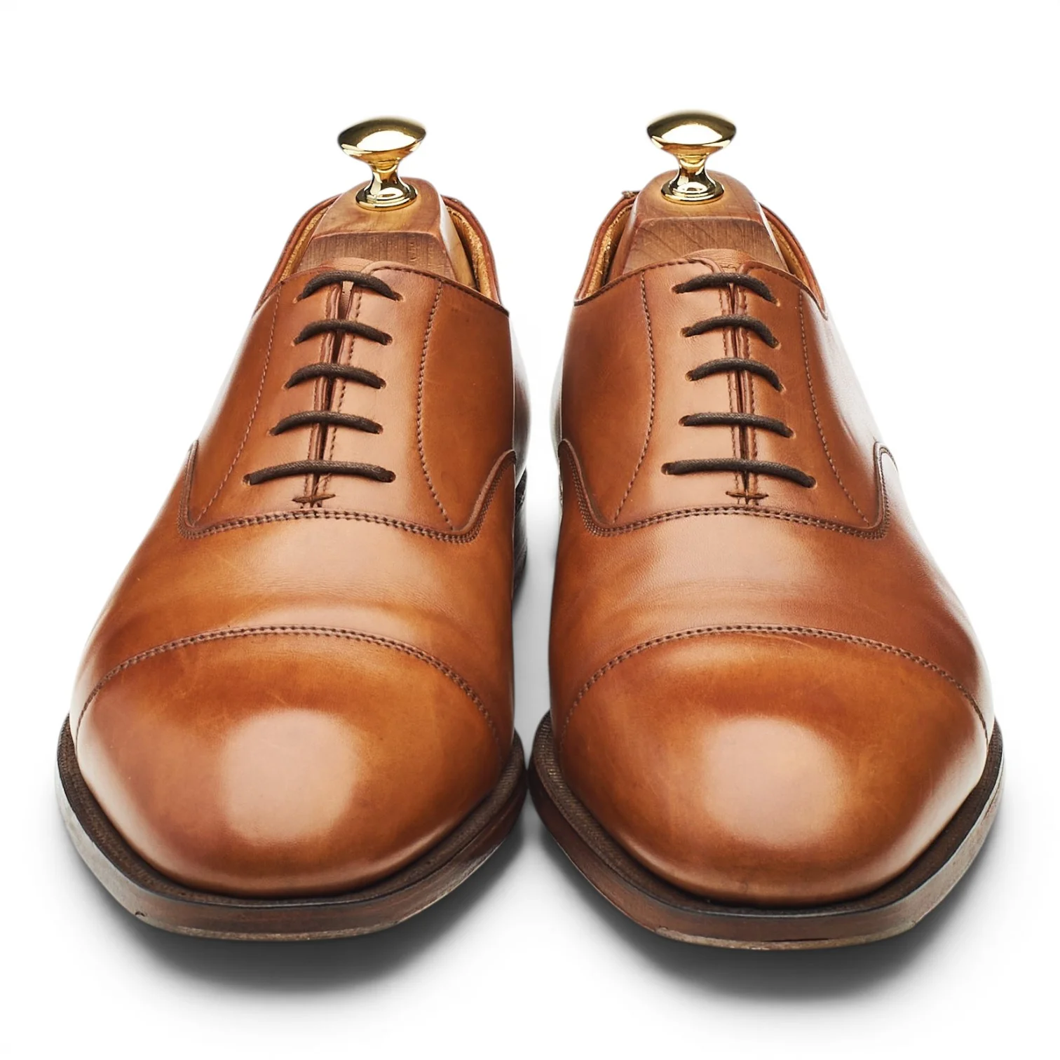 'Whitehall' Tan Brown Leather Oxford UK 9.5 E - Image 2