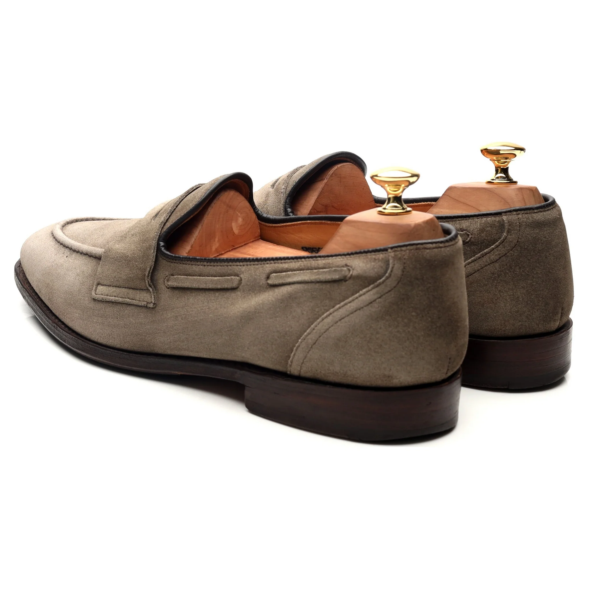 'Widnes' Stone Suede Loafers UK 9.5 G - Image 3