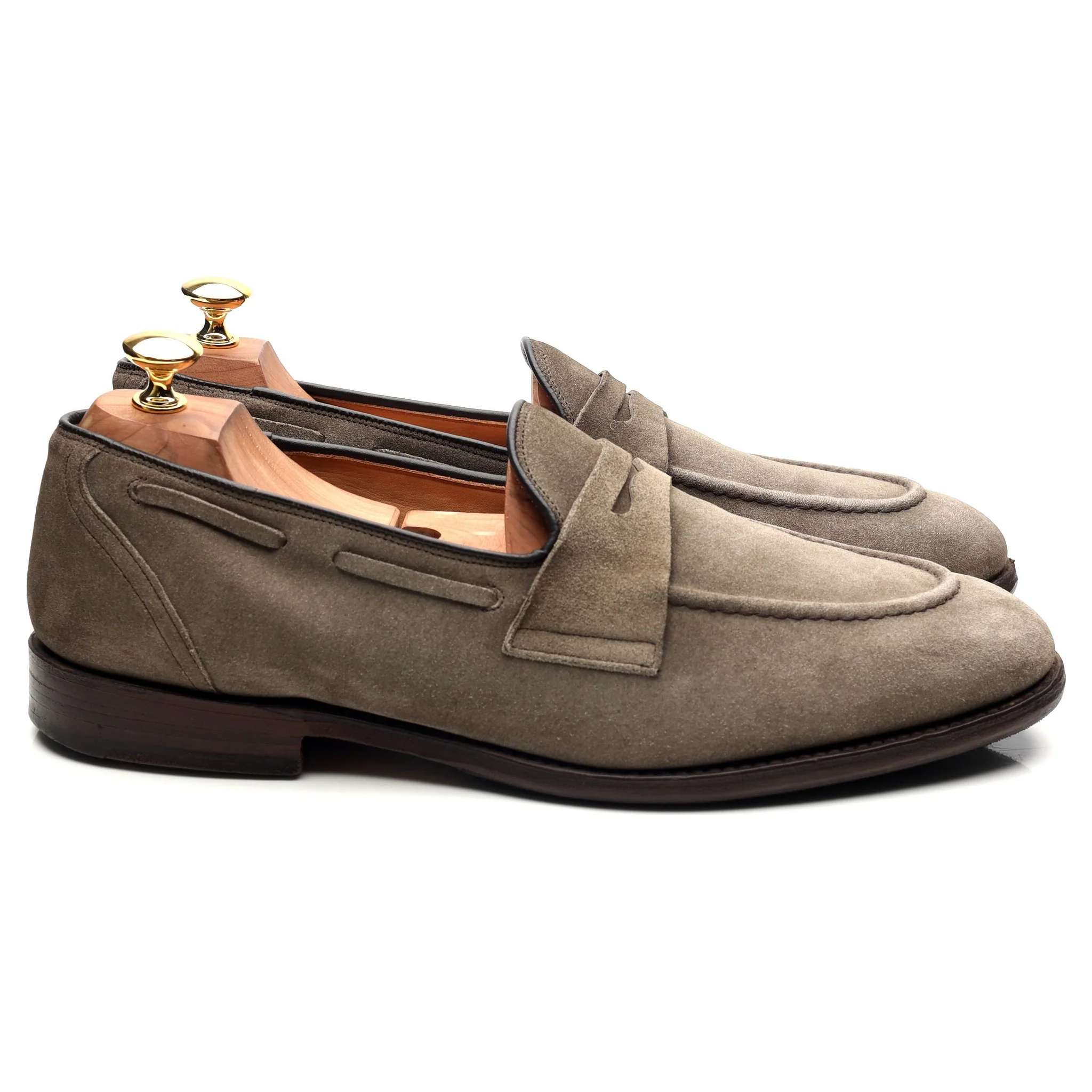 'Widnes' Stone Suede Loafers UK 9.5 G - Image 6