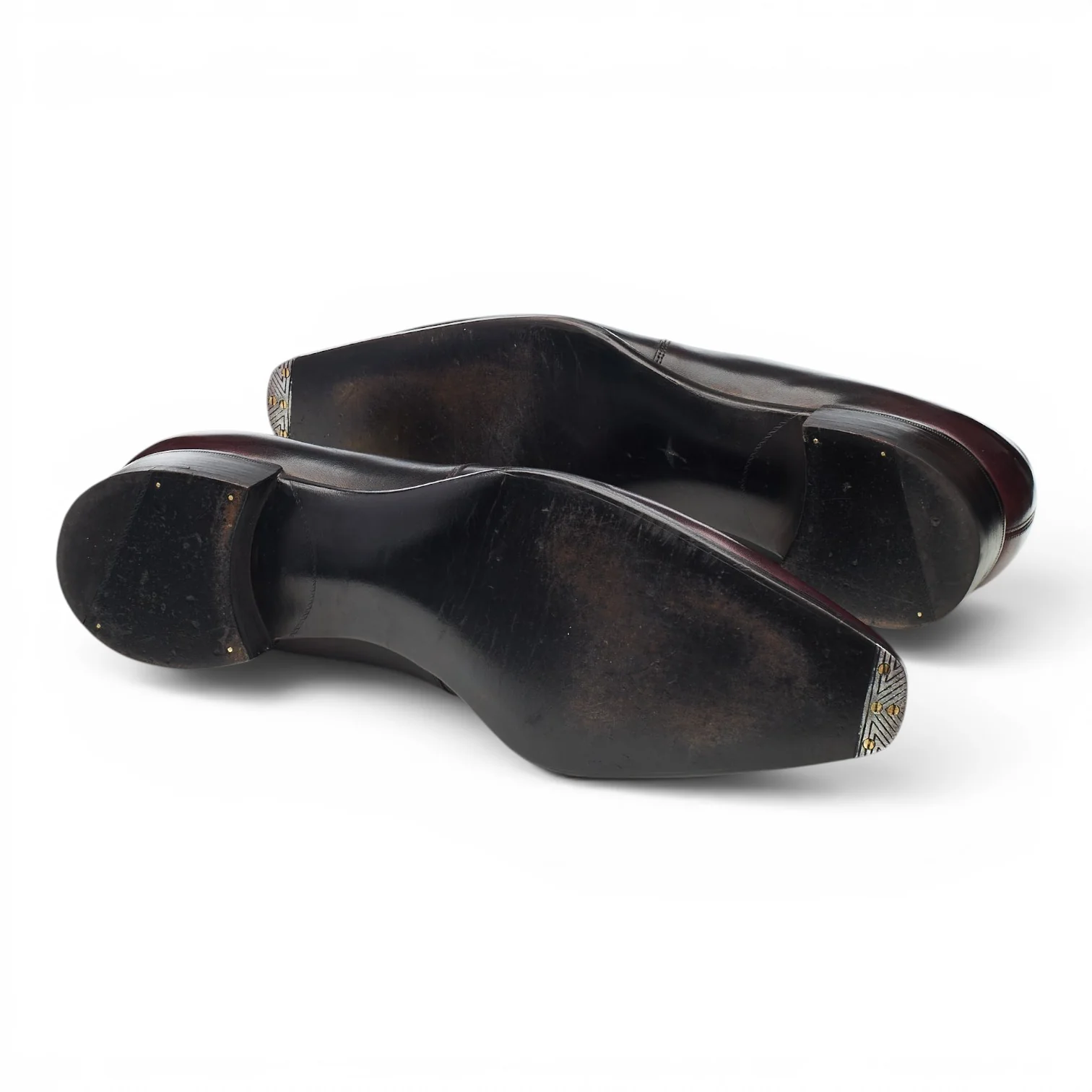 Deco 'Wilde' Burgundy Patina Leather Derby UK 10 F - Image 5