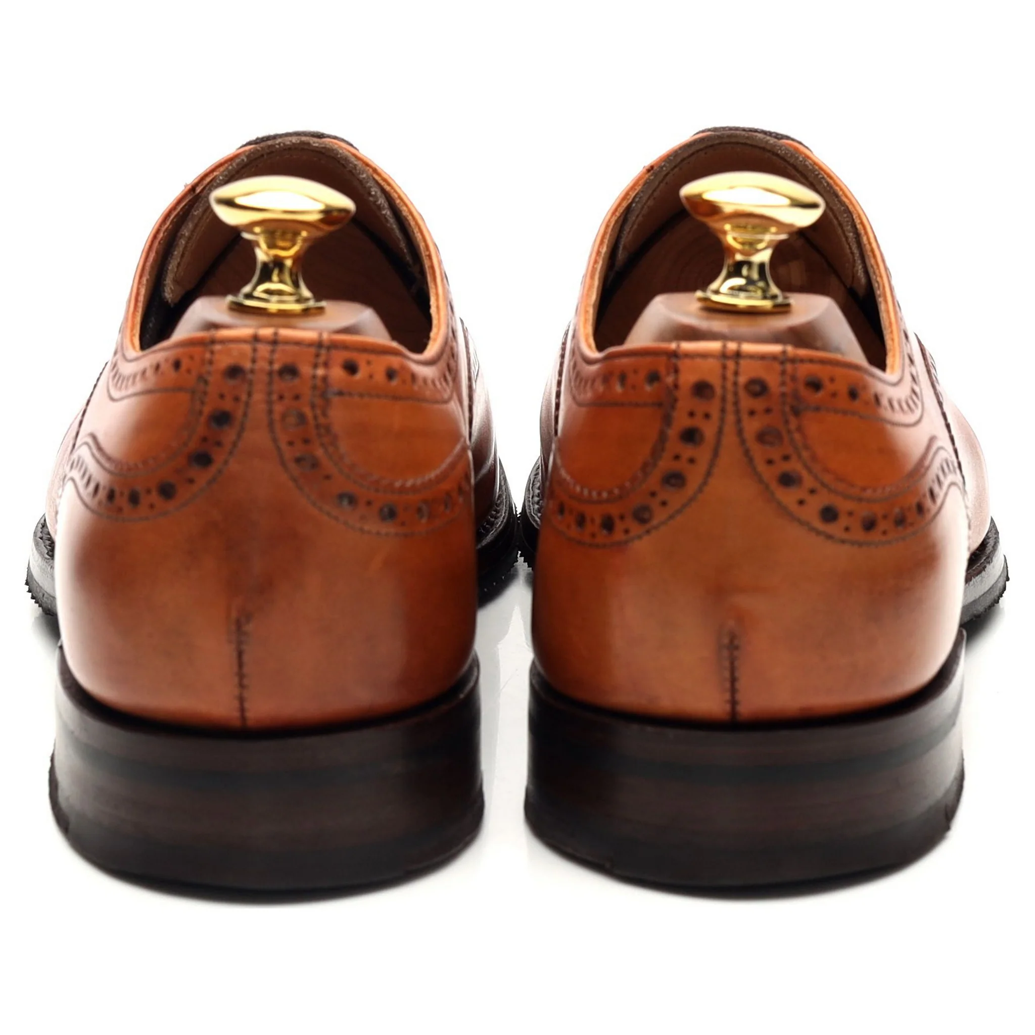 'Wilfred' Tan Brown Leather Oxford Brogue UK 6.5 F - Image 4