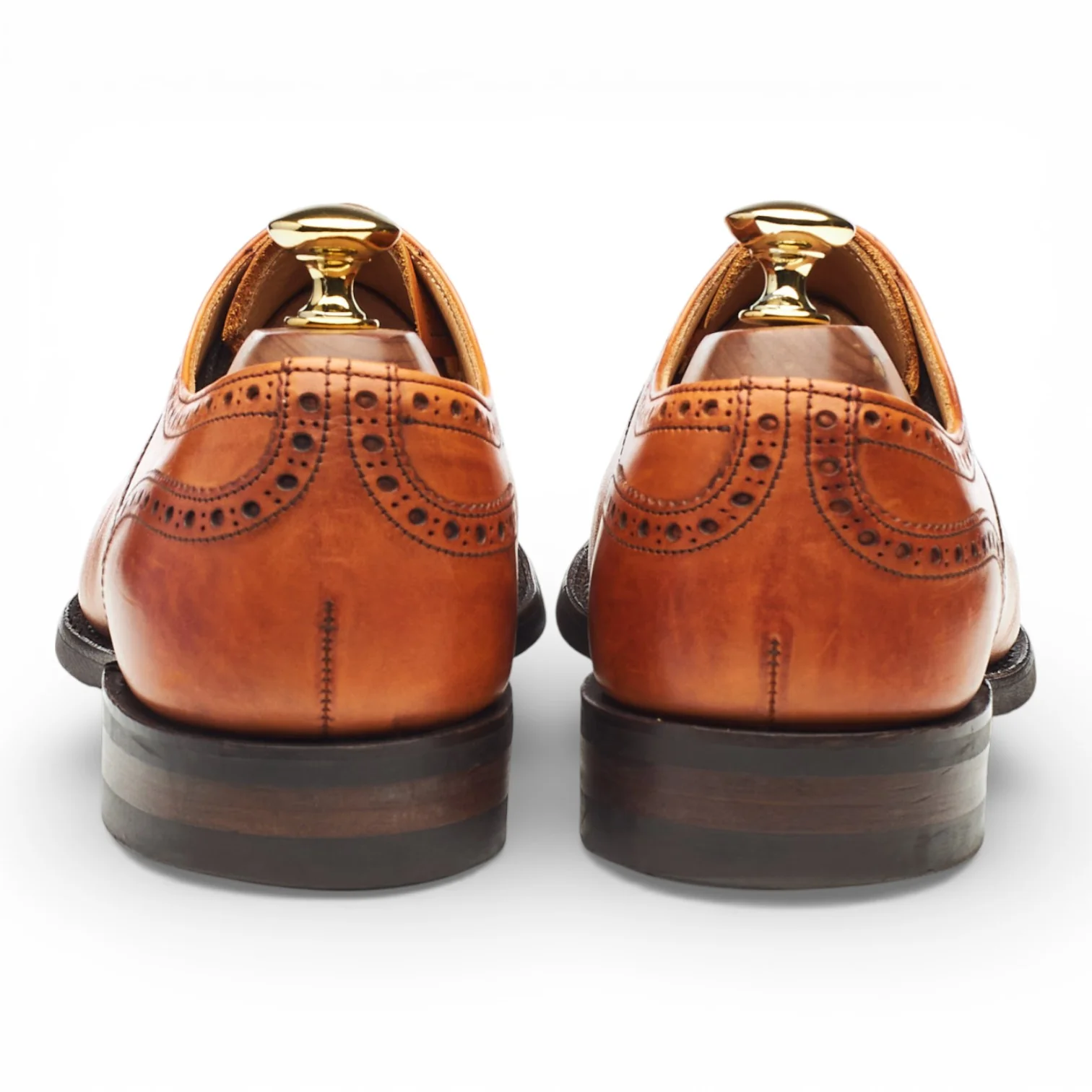 'Wilfred' Tan Brown Leather Oxford Brogue UK 6 F - Image 4