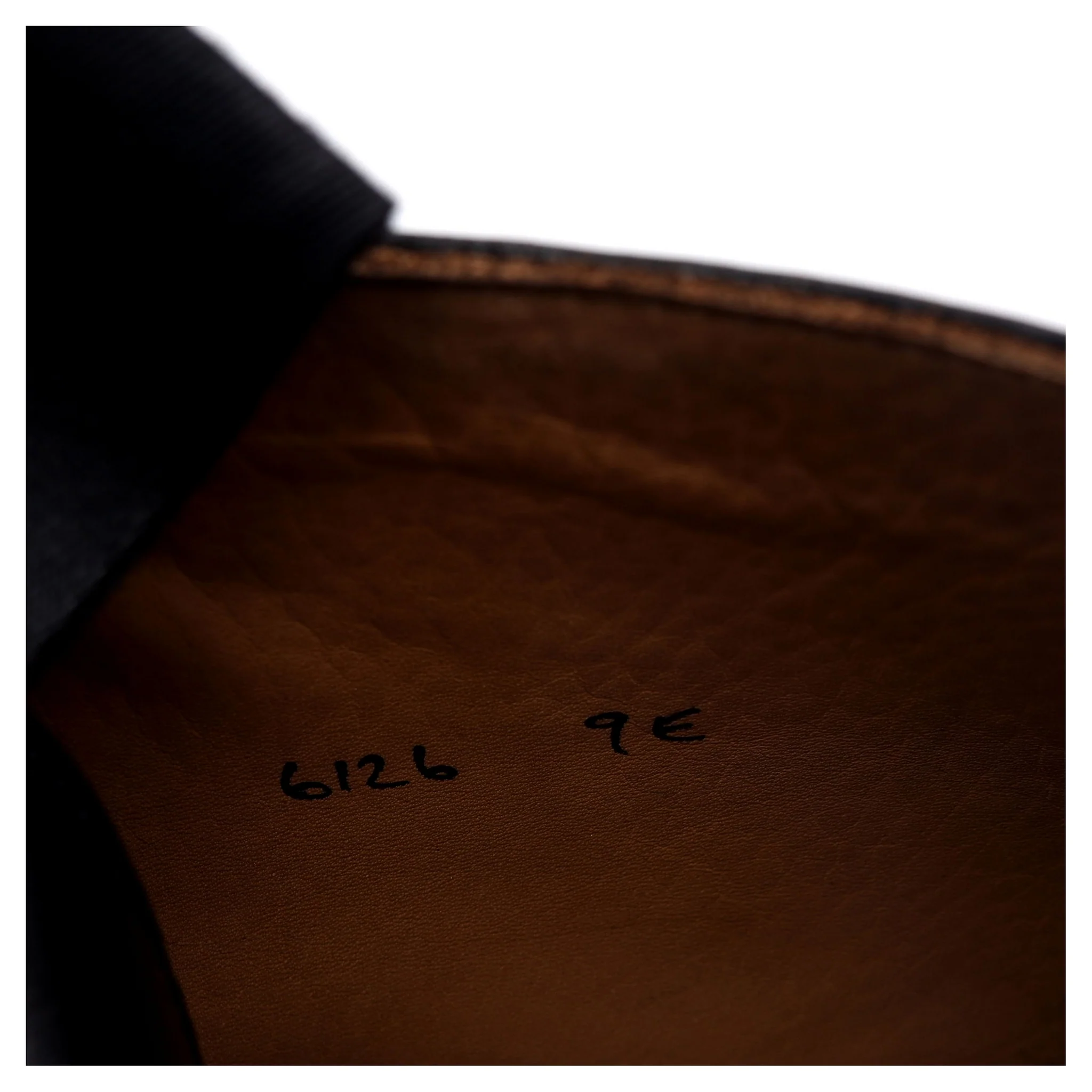 'William' Black Leather Cap Toe Boots UK 9 E - Image 13