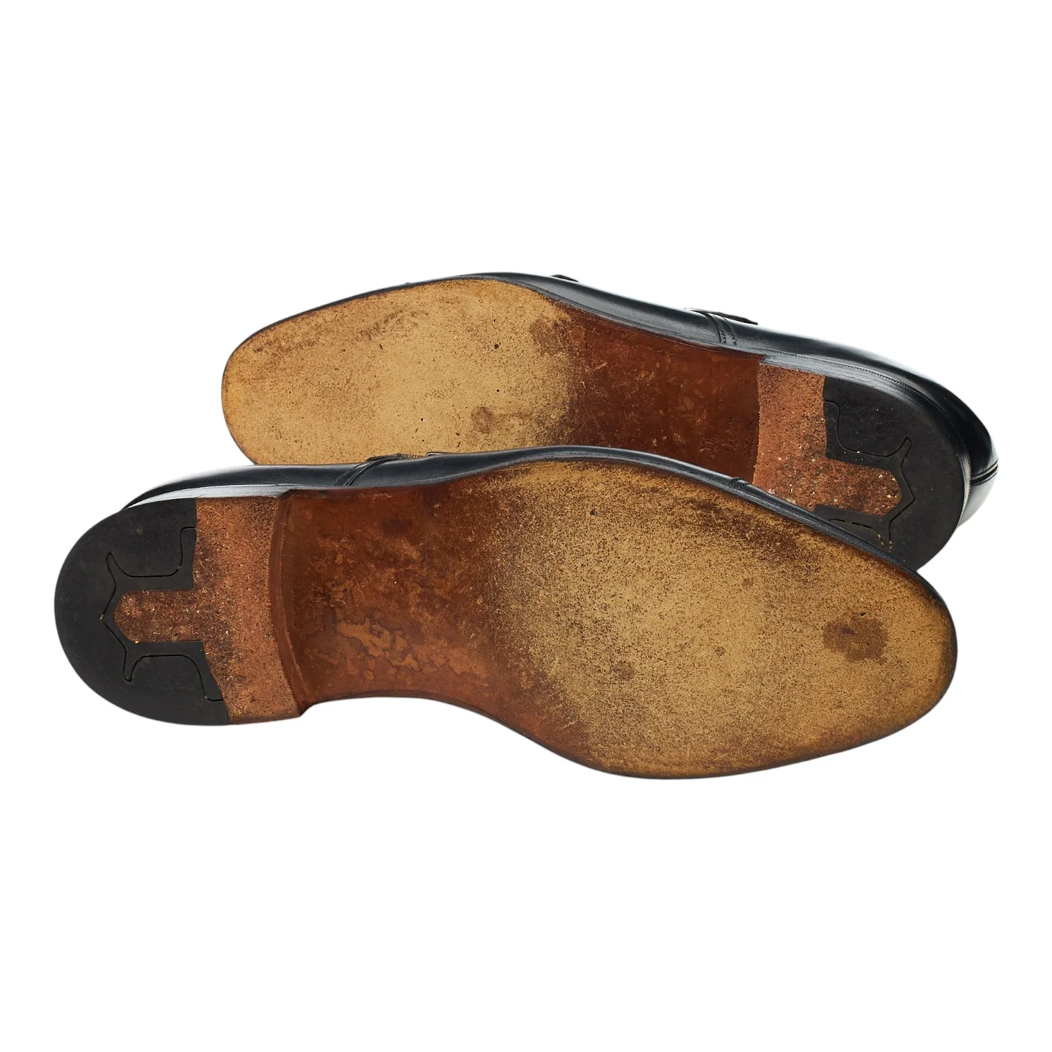 'William' Black Leather Double Monk Strap UK 7.5 EE - Image 5