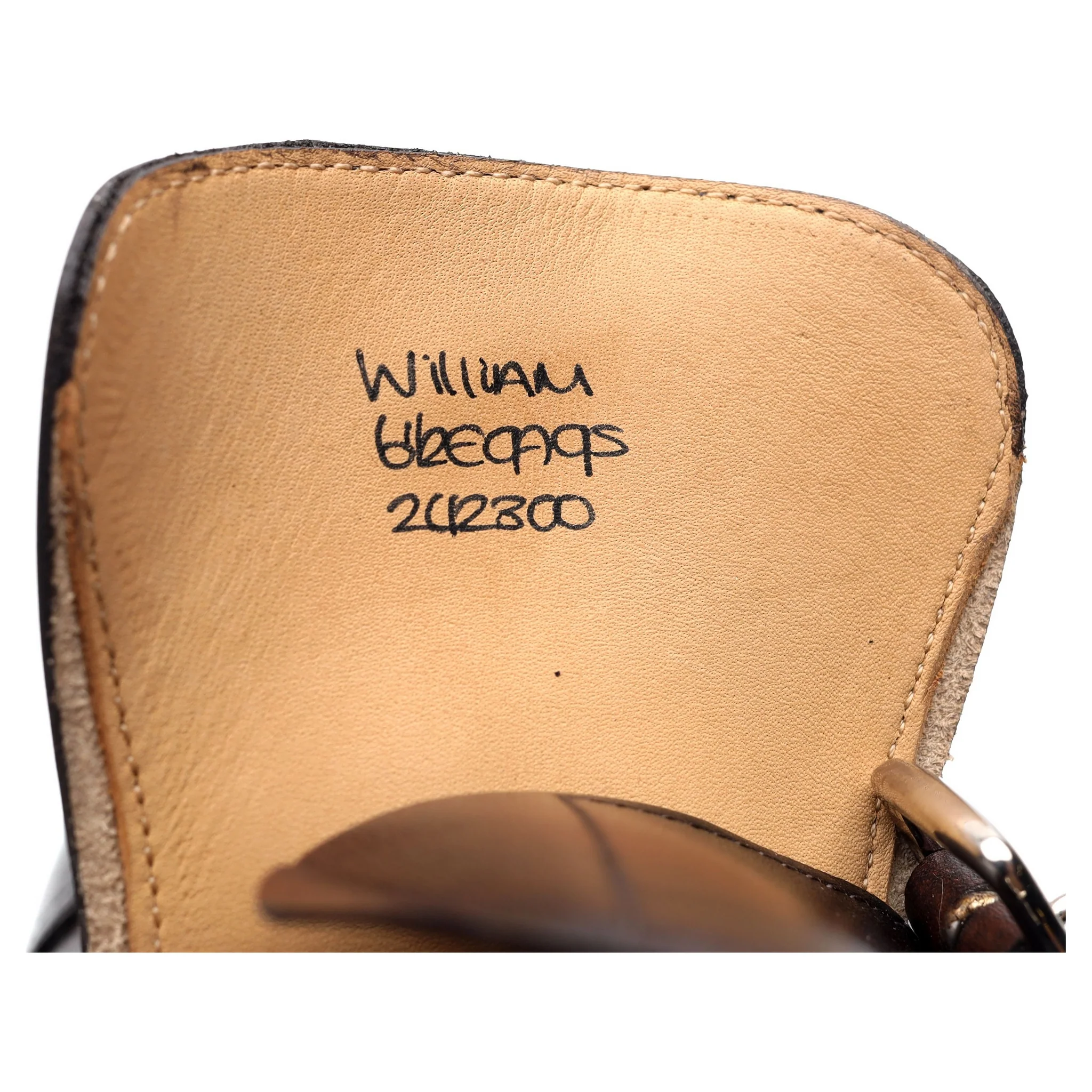 'William' Dark Brown Museum Leather Double Monk Strap UK 6.5 E - Image 14