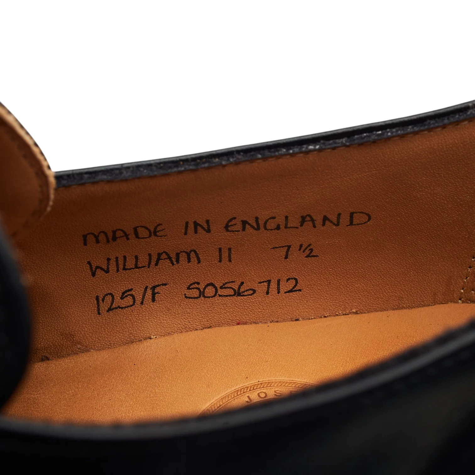 'William II' Black Leather Single Monk Strap UK 7.5 F - Image 7