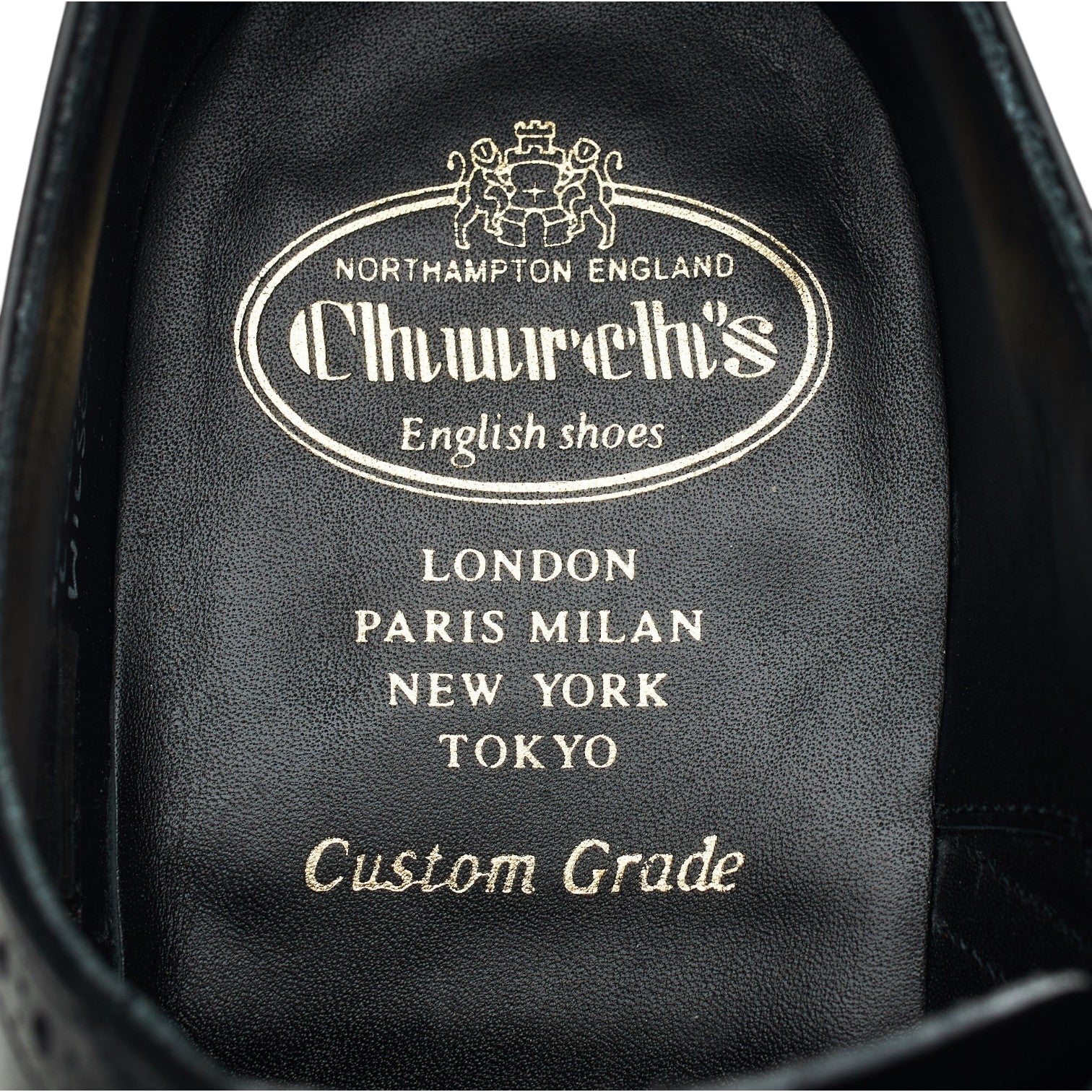 'Wilson' Black Leather Oxford Brogues UK 8.5 G - Image 6