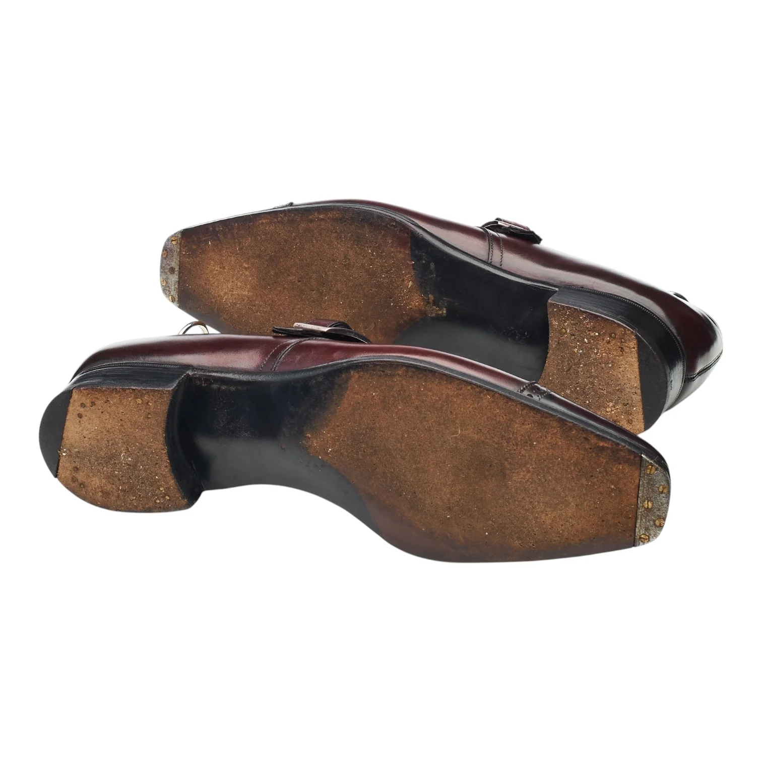 'Windsor' Burgundy Leather Monk Strap UK 7.5 D - Image 5