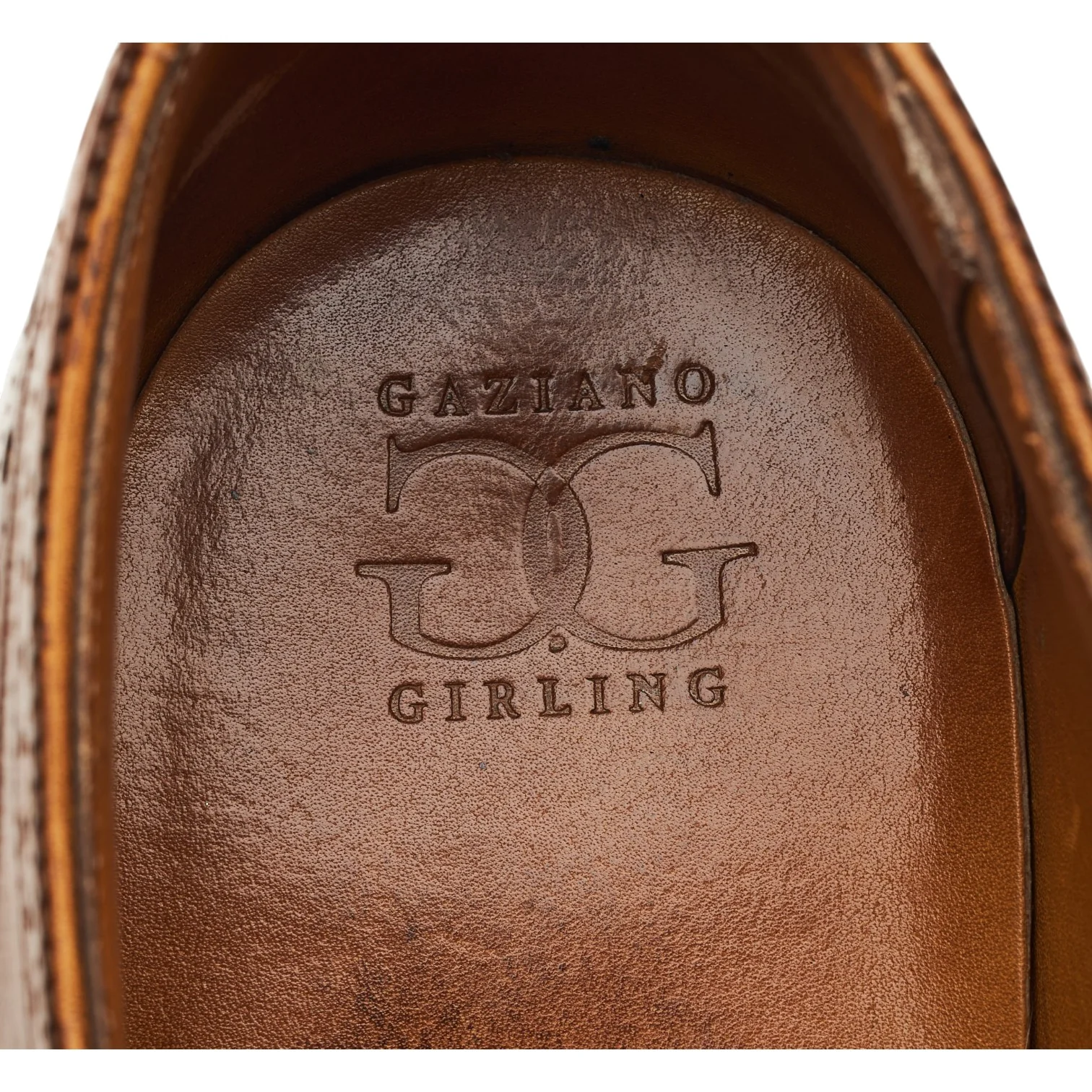 'Woburn' Tan Brown Leather Derby Brogues UK 7 E - Image 6
