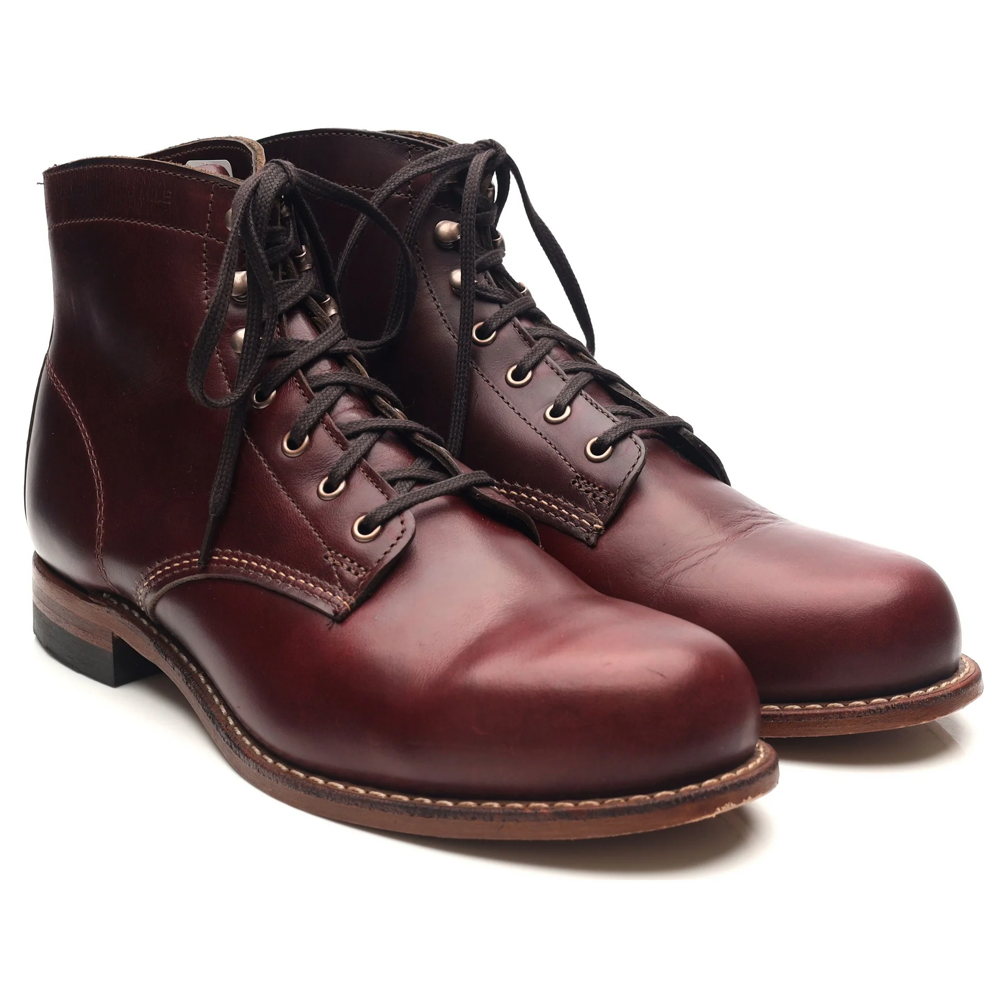 1000 Mile 'Evans' Burgundy Leather Boots UK 9.5 US 10.5 - Image 7