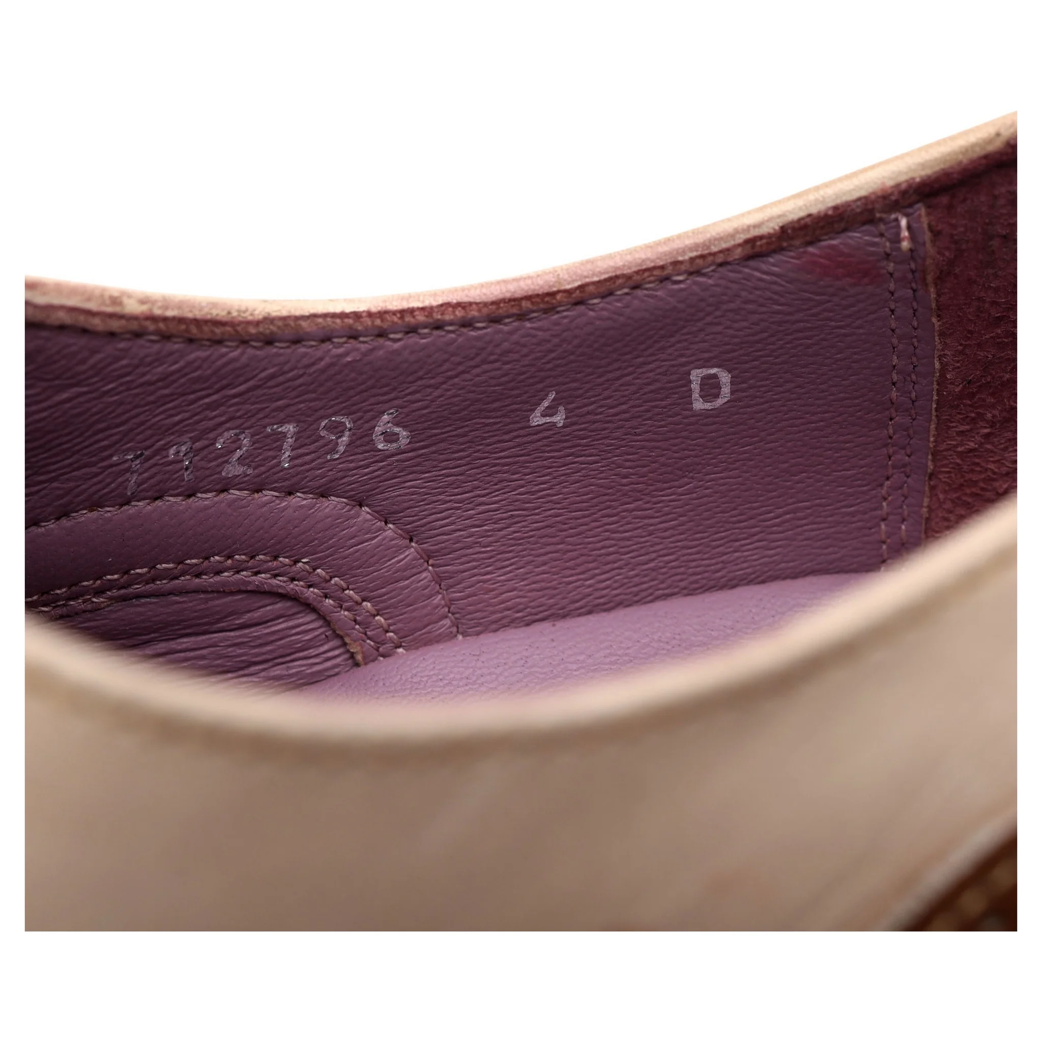 Women's 'Freya' Brown and Beige Leather Oxford UK 4 D - Image 7